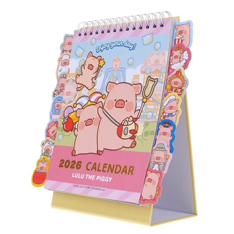 港版 Lulu The Piggy 2026年直身座檯月曆