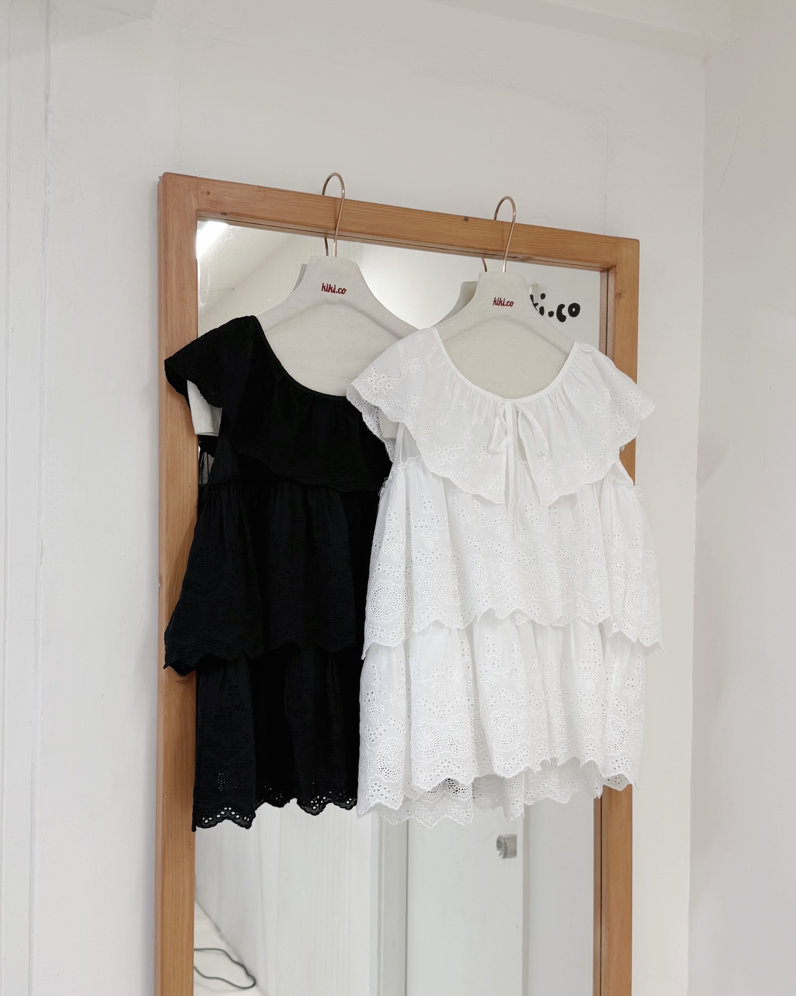 2way刺繡通花大領上衣