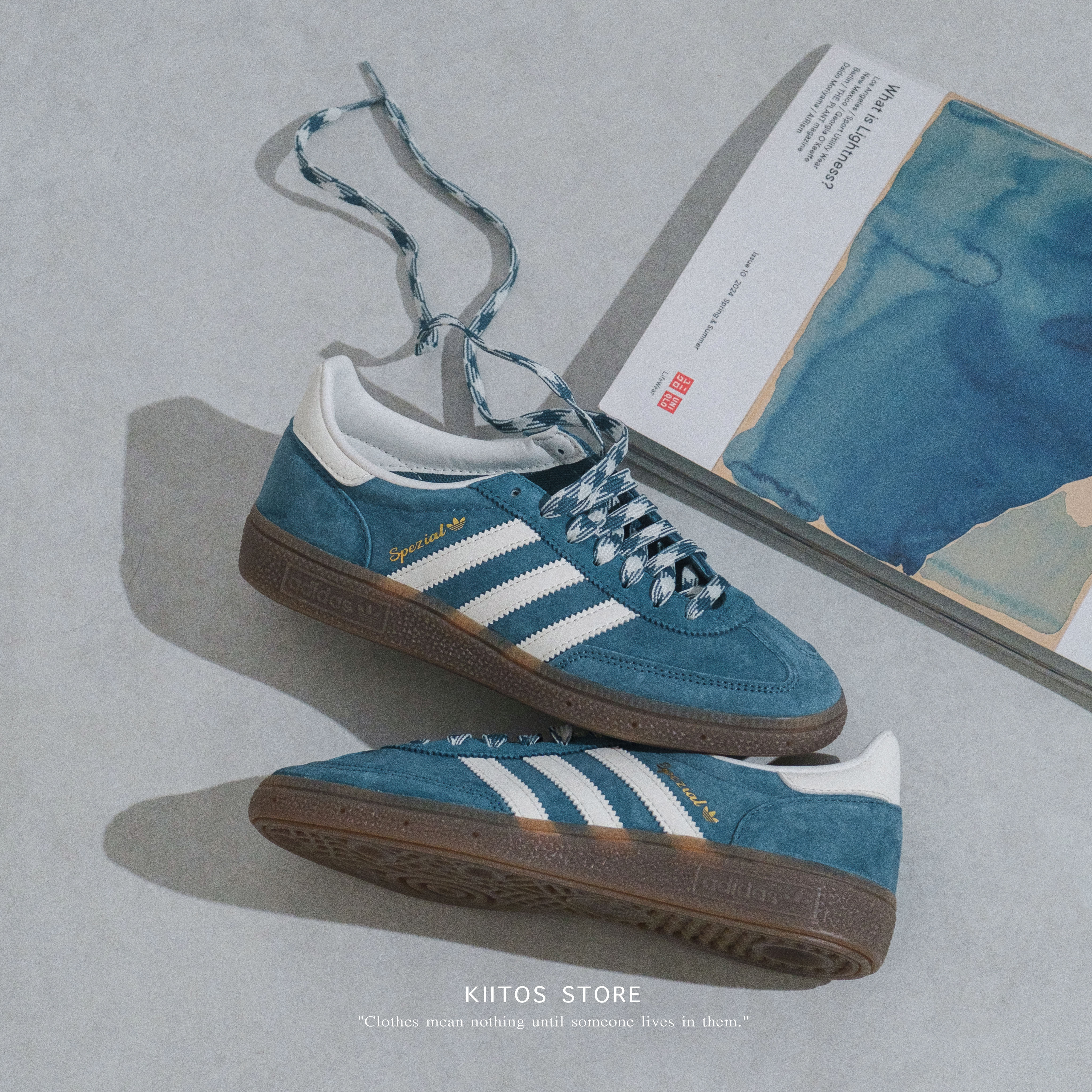 Adidas Handball Spezial "Orbit Indigo" 調色盤系列 湛藍色 編織鞋帶 KI5941