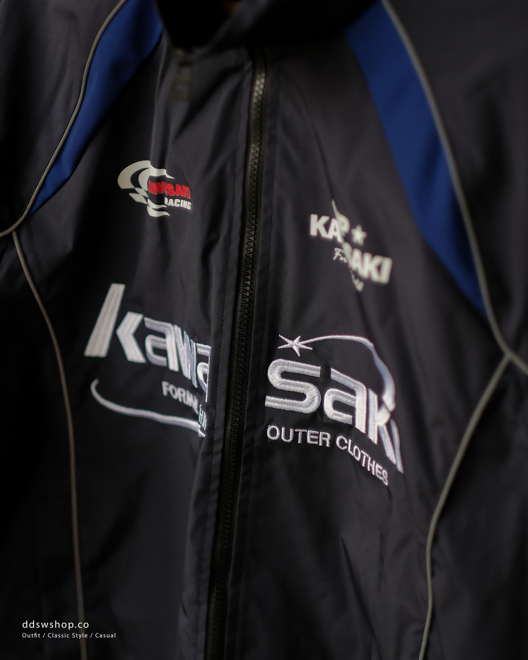"現貨" Kawasaki 美式 復古 賽車 外套 防風 防曬