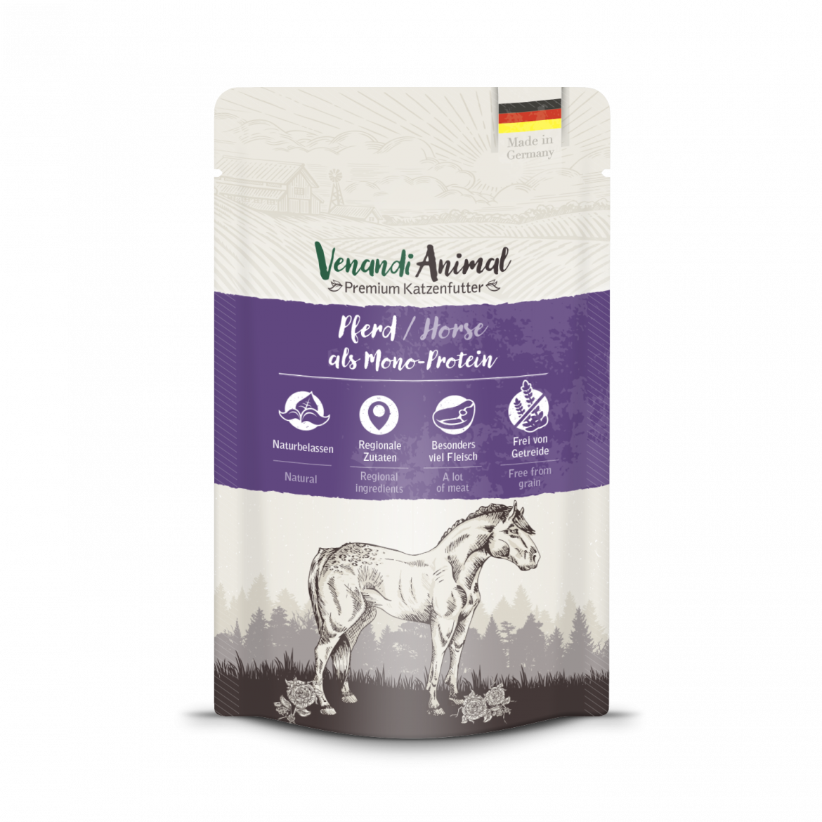 貓主食餐包-狂野馬肉 (125g)