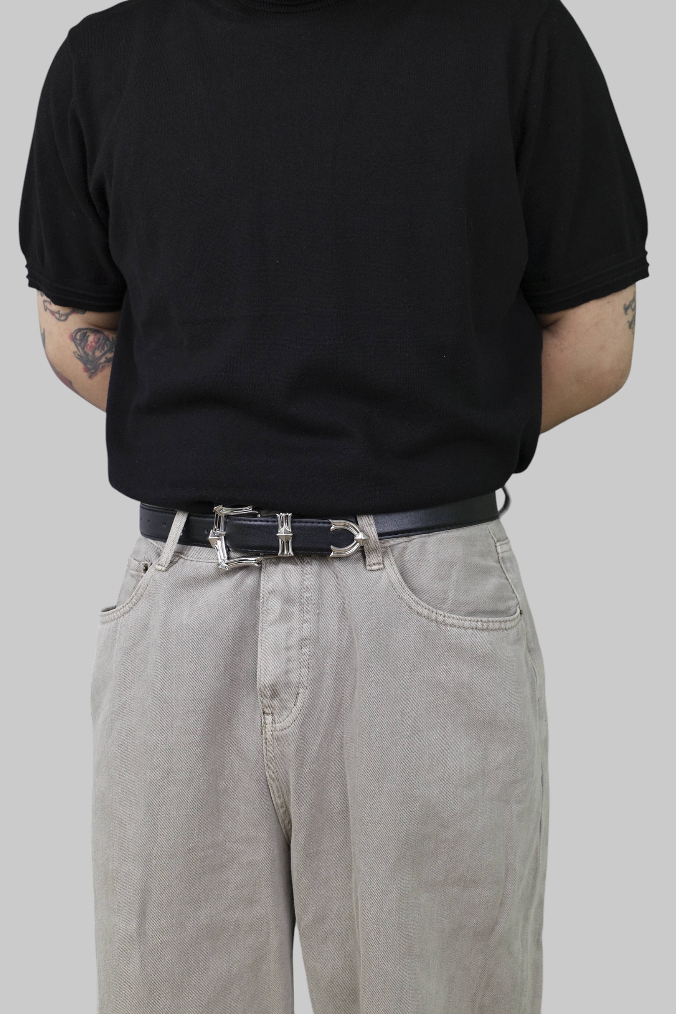 『Always_Good』復古 芒星 金屬 皮帶