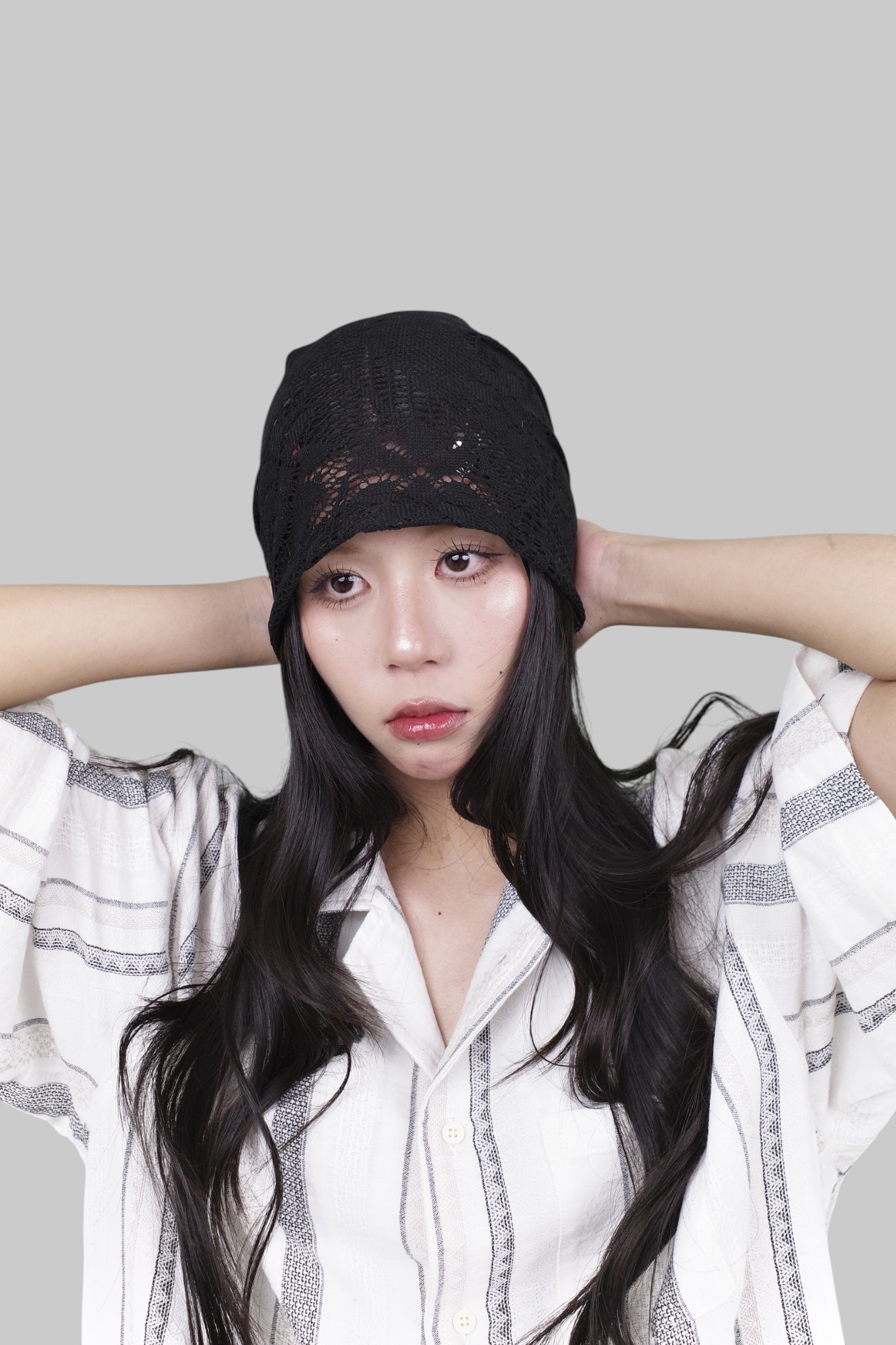 『Always_Good』透氣 縷空 勾花 堆堆帽 包頭帽