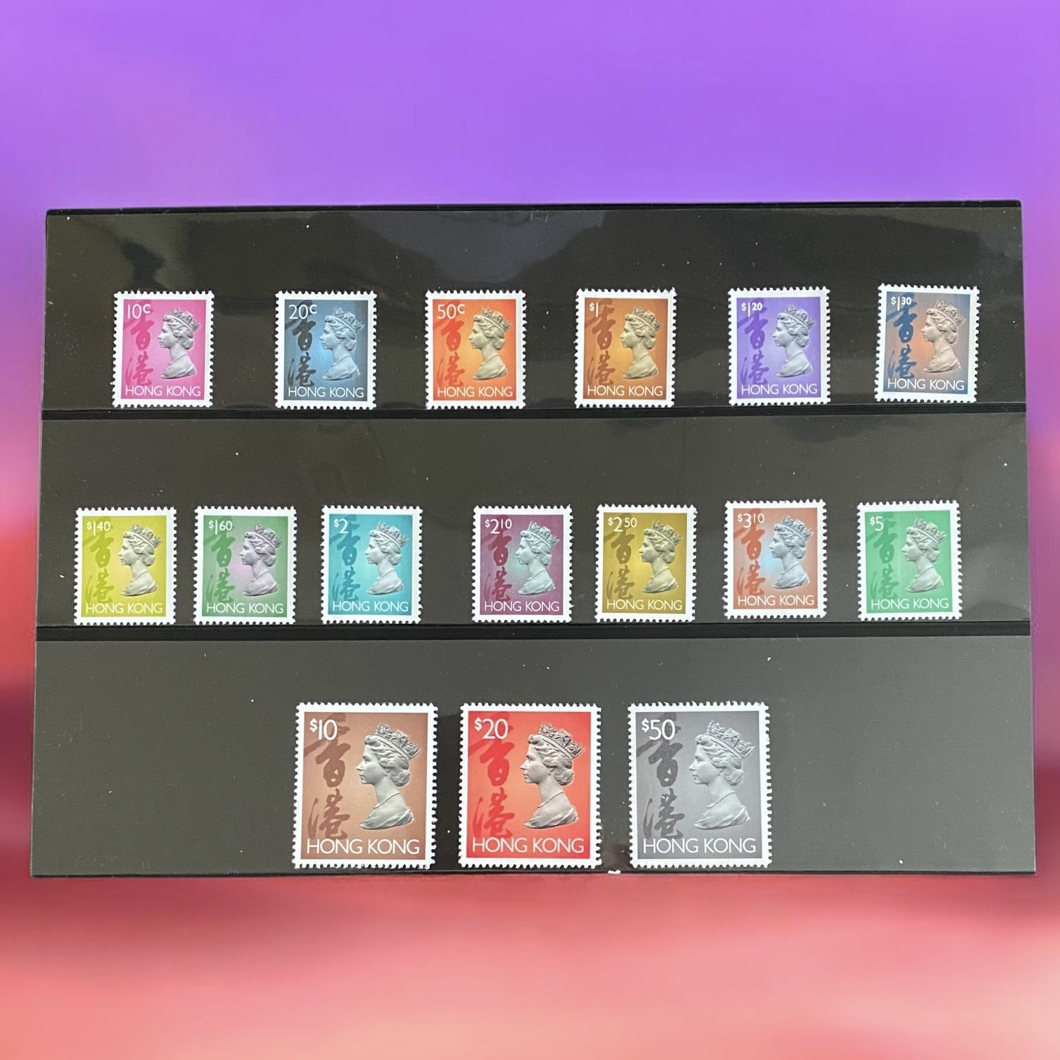 1992-96年R40女皇伊利沙伯二世六組第一版至第五版混合共16枚