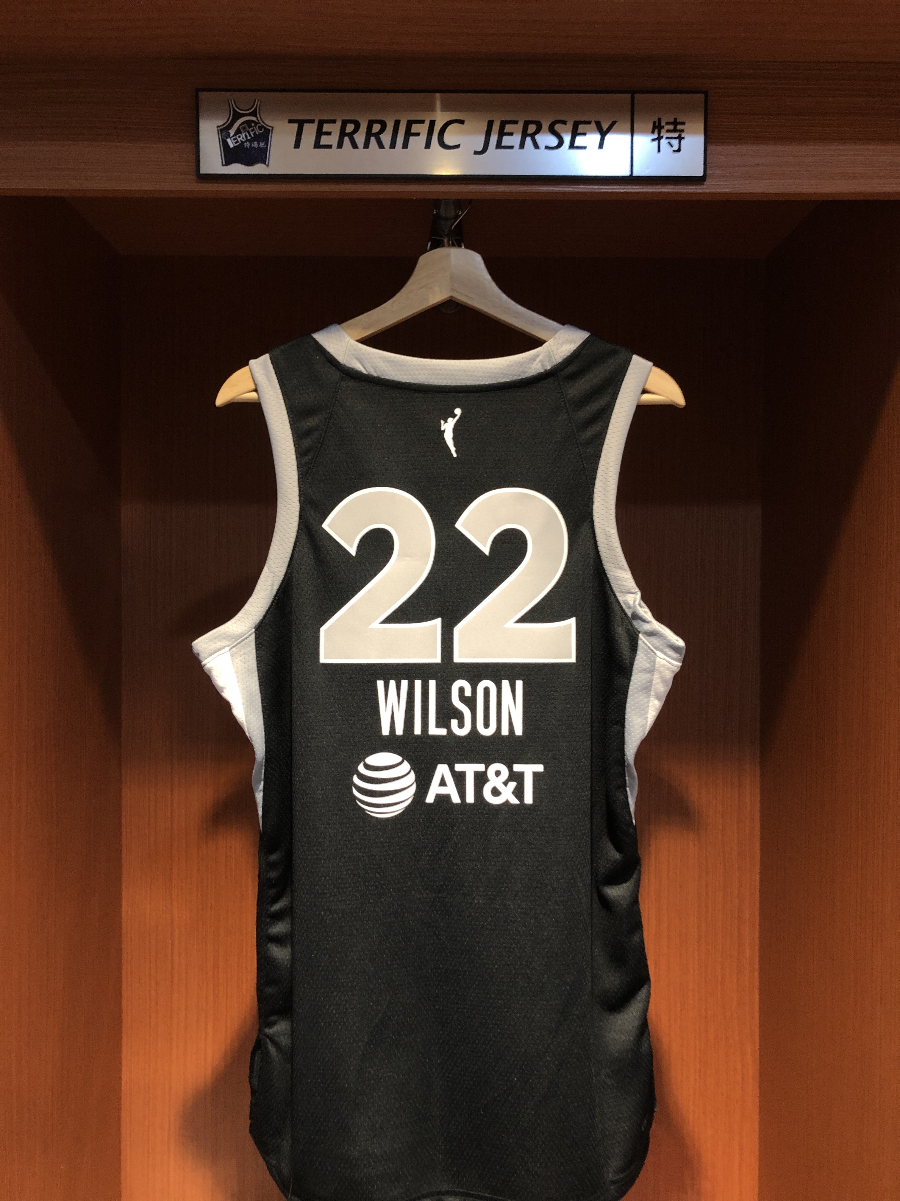 WNBA球衣 A'ja Wilson 拉斯維加斯王牌黑 Nike Swingman 球迷版 熱轉印 全新