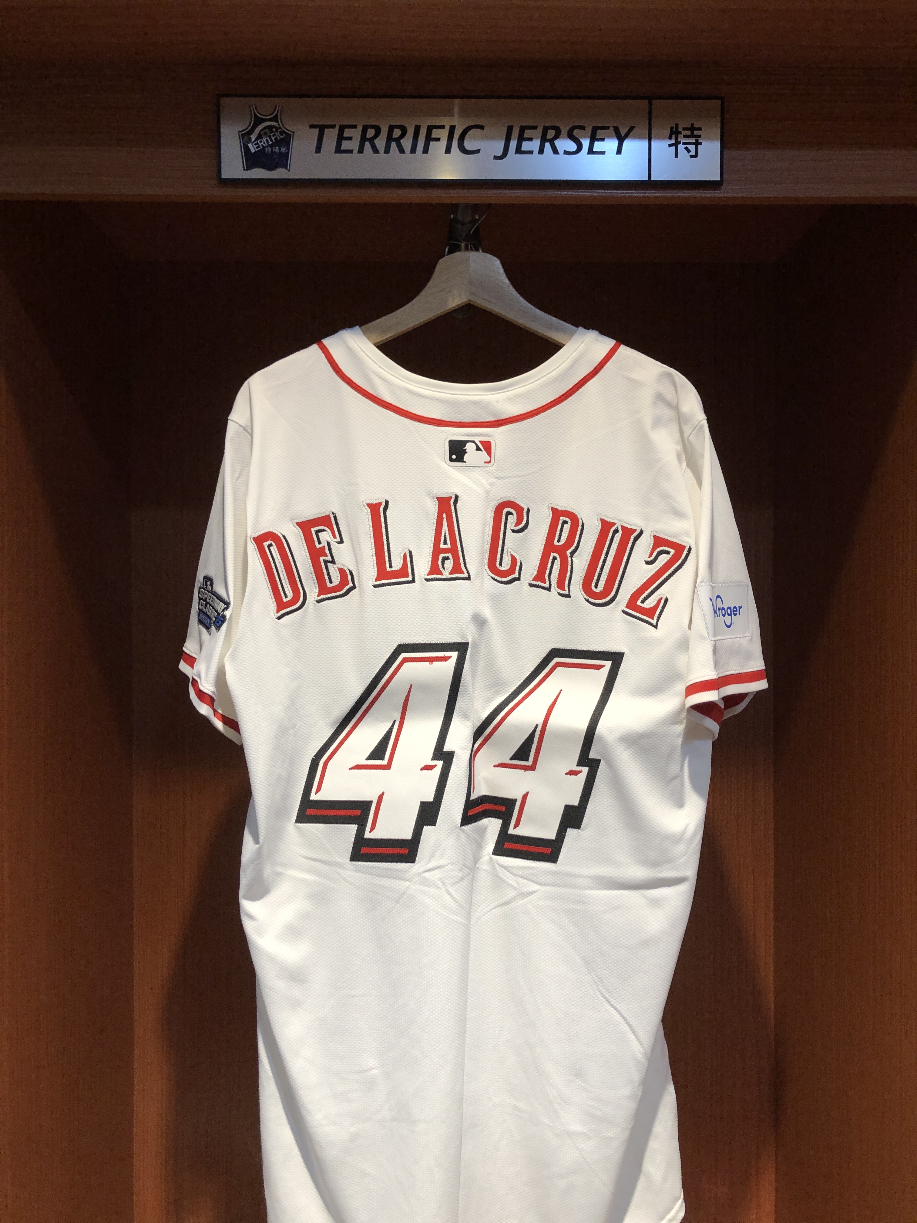 MLB球衣 De La Cruz 辛辛那提紅人 賽車白 Speedway Classic Nike Elite Player Name Jersey 球員版 電繡 全新
