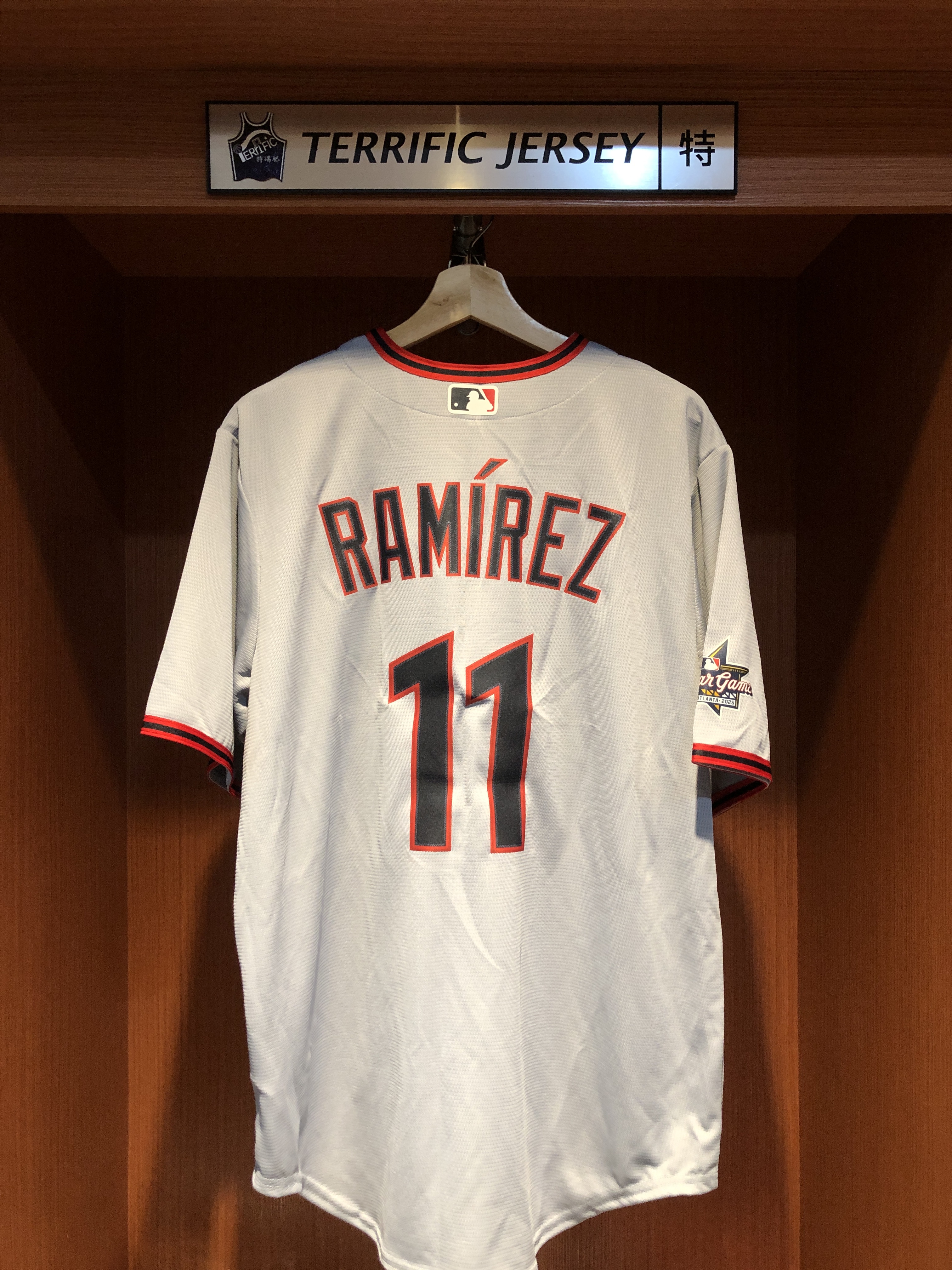 MLB球衣 Jose Ramirez 25 明星賽 克里夫蘭守護者灰 臂章 Nike Replica Player Name Jersey 球迷版 熱轉印 全新