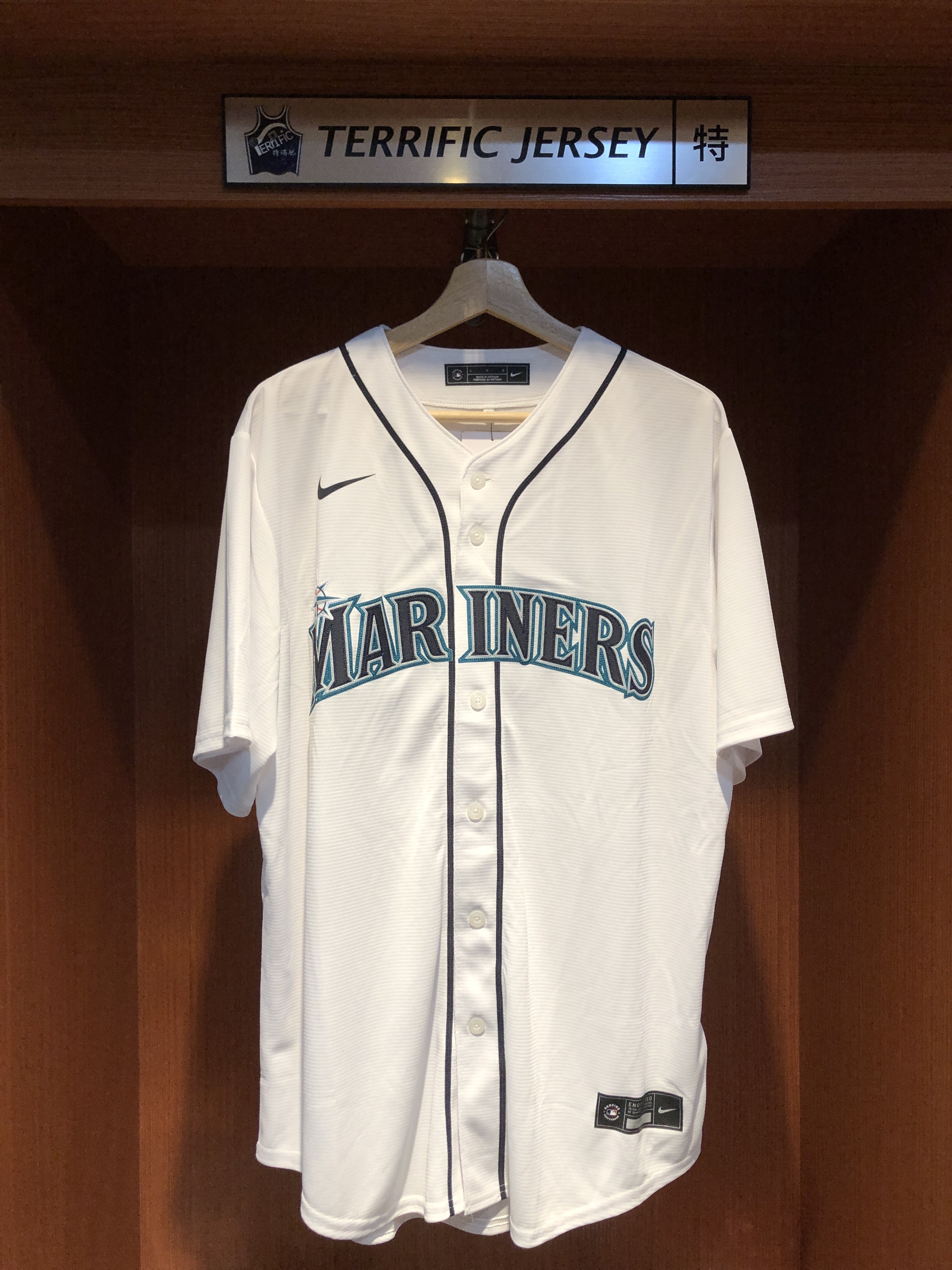 MLB球衣 Cal Raleigh 西雅圖水手白 Nike Replica Player Name Jersey 球迷版 熱轉印 全新