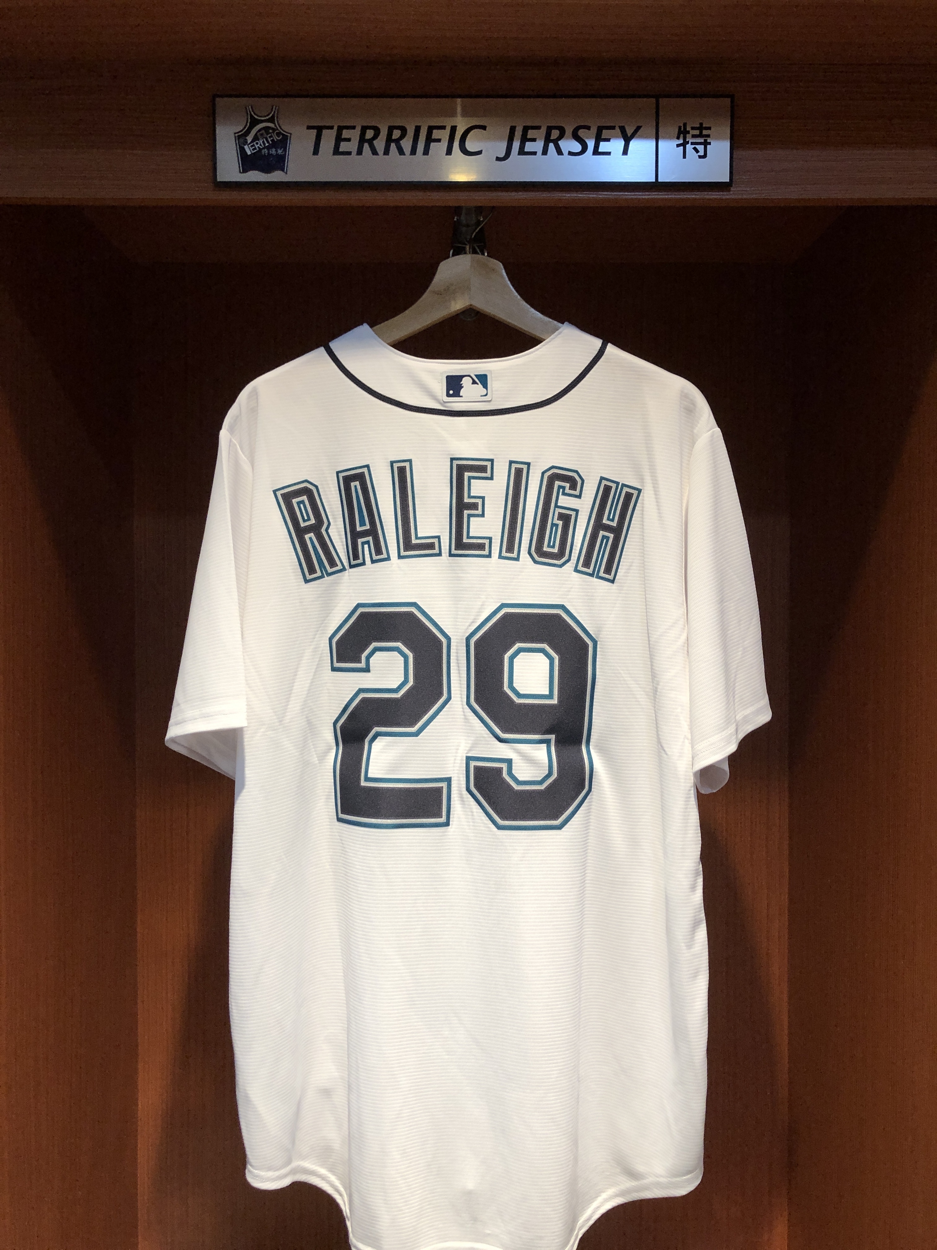 MLB球衣 Cal Raleigh 西雅圖水手白 Nike Replica Player Name Jersey 球迷版 熱轉印 全新