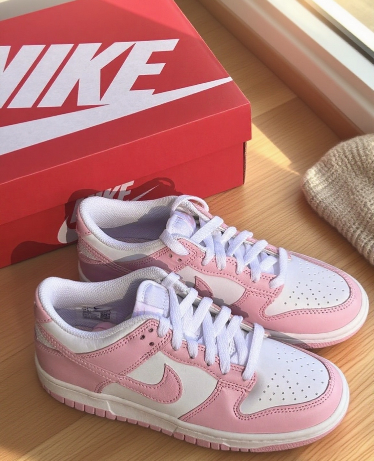 【預訂】NIKE DUNK LOW 櫻花粉白-GS