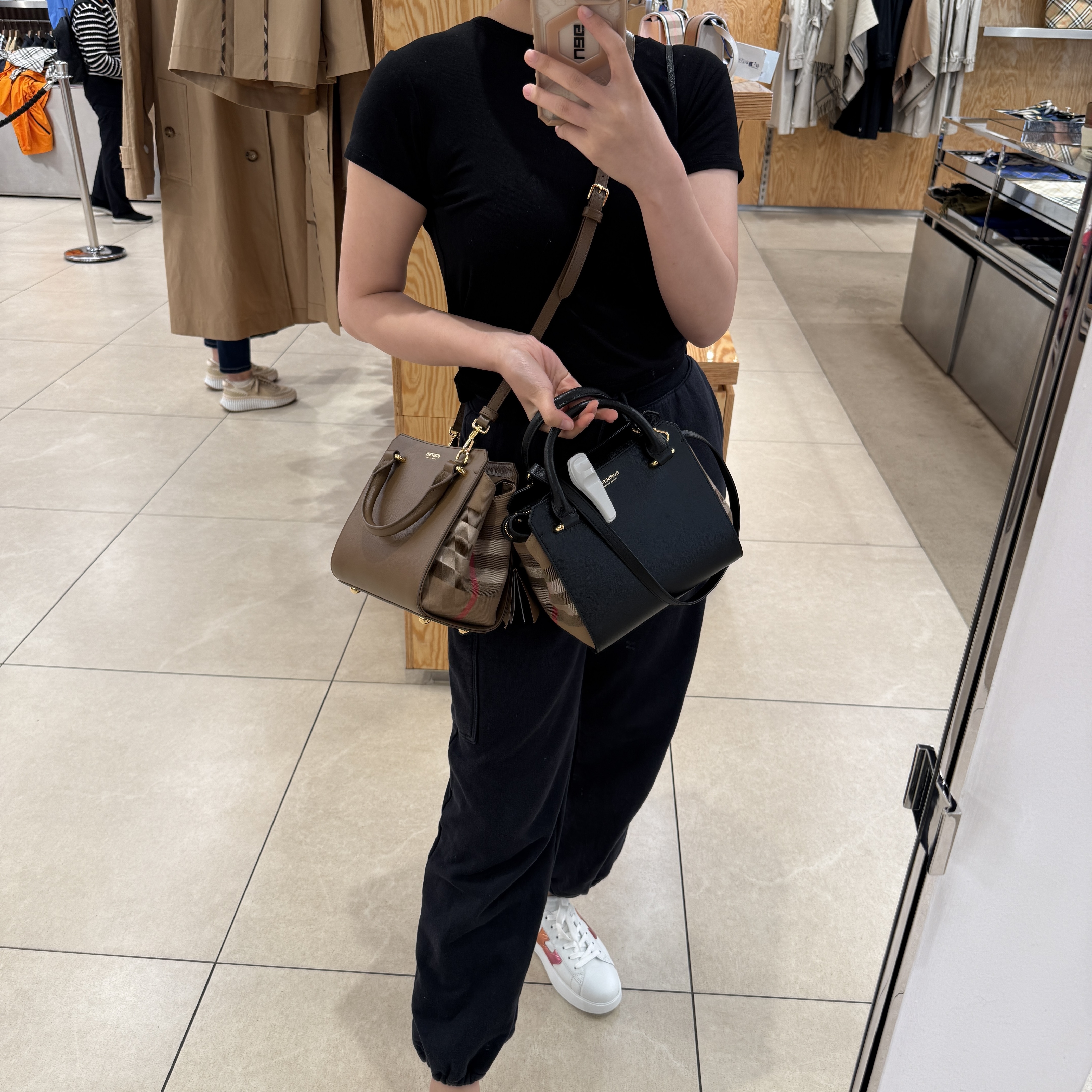 Burberry Banwell top handle bag 2 colors