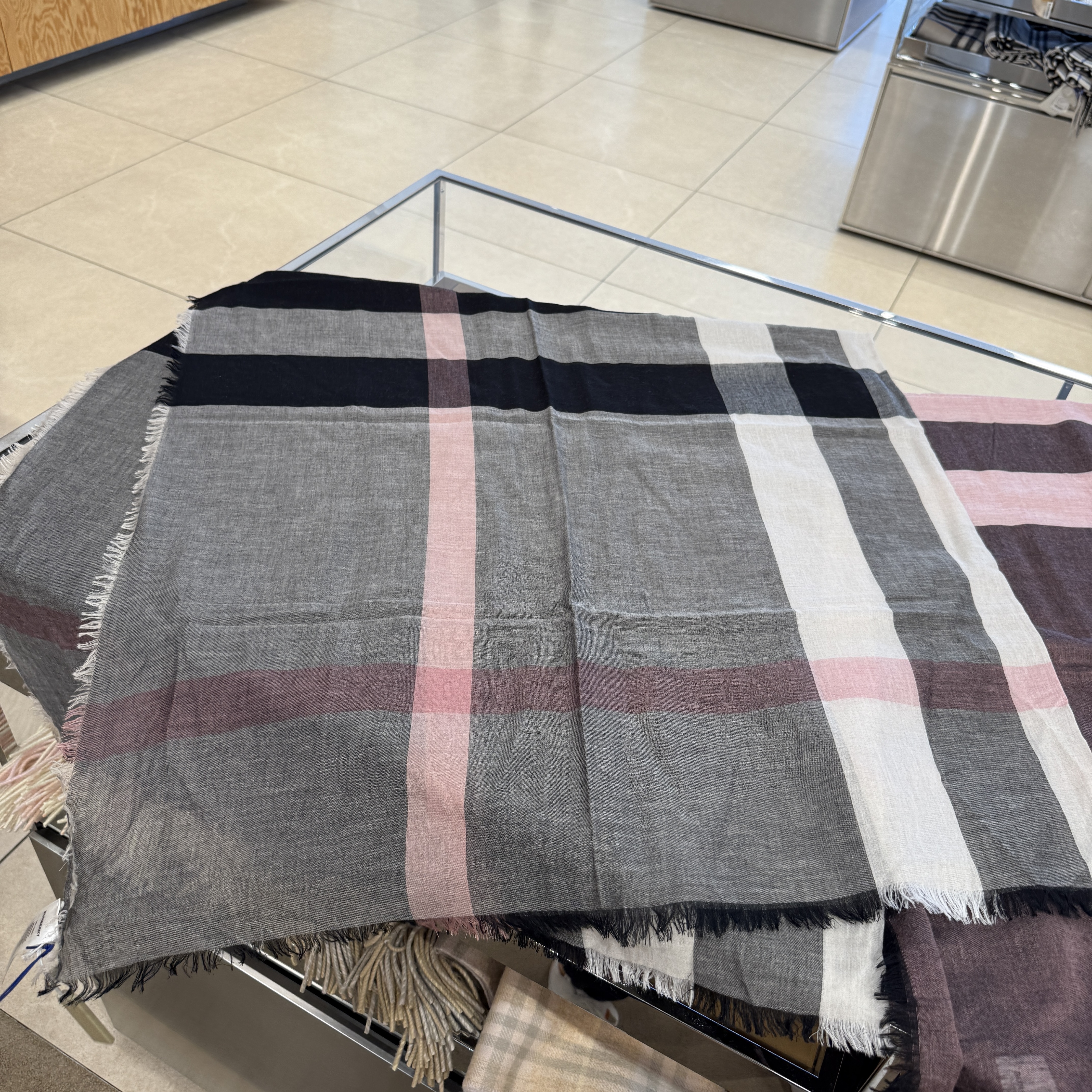 Burberry RLXD Mega Check Square Scarf 2 colors