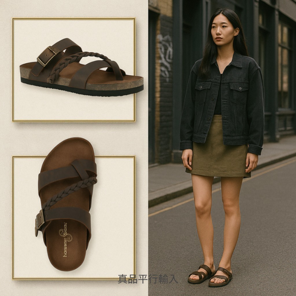 【預購】Mountain Sole G080852 女裝皮革涼鞋