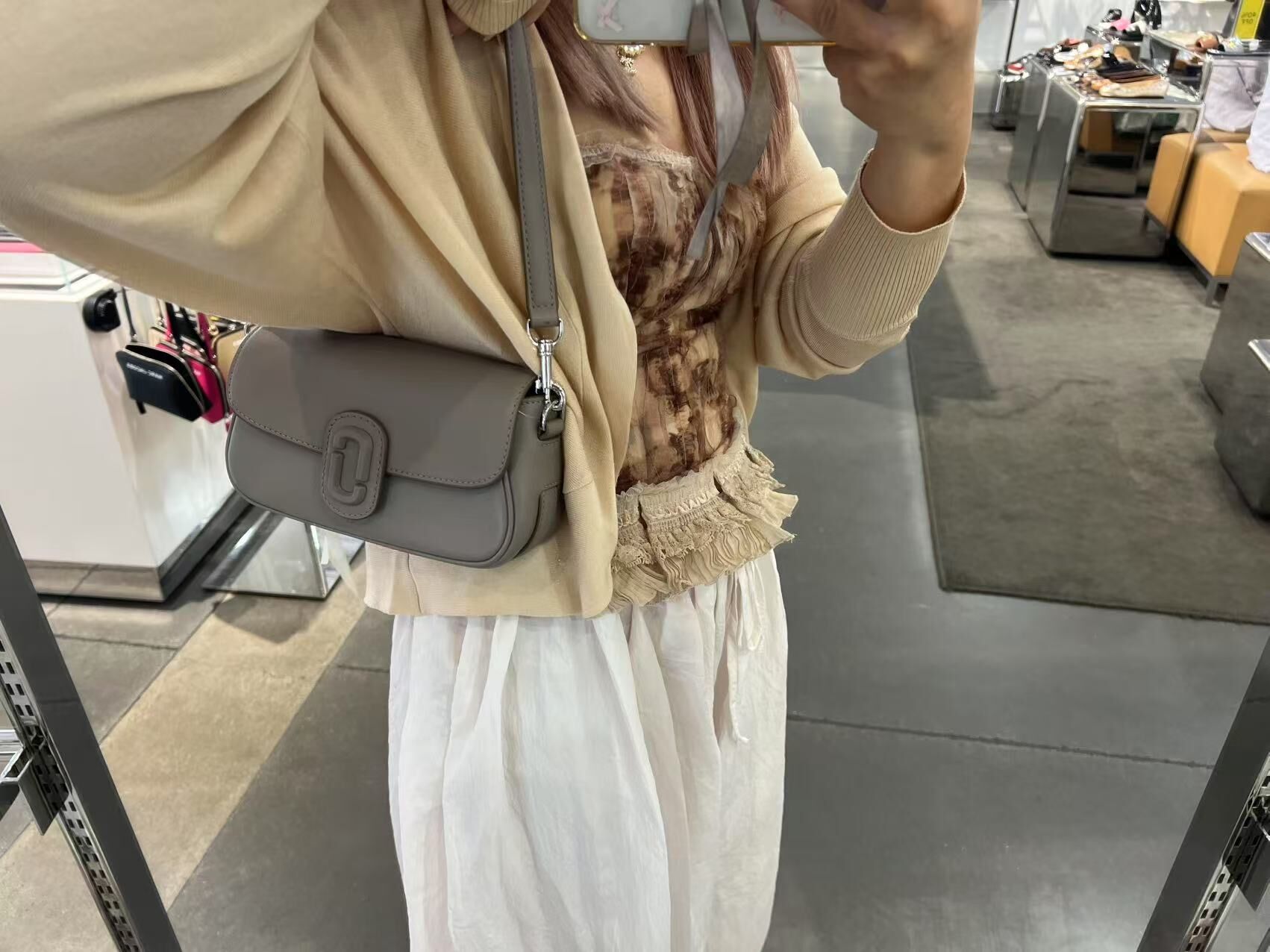 【預購】Marc Jacobs G080817 大象灰斜咩袋