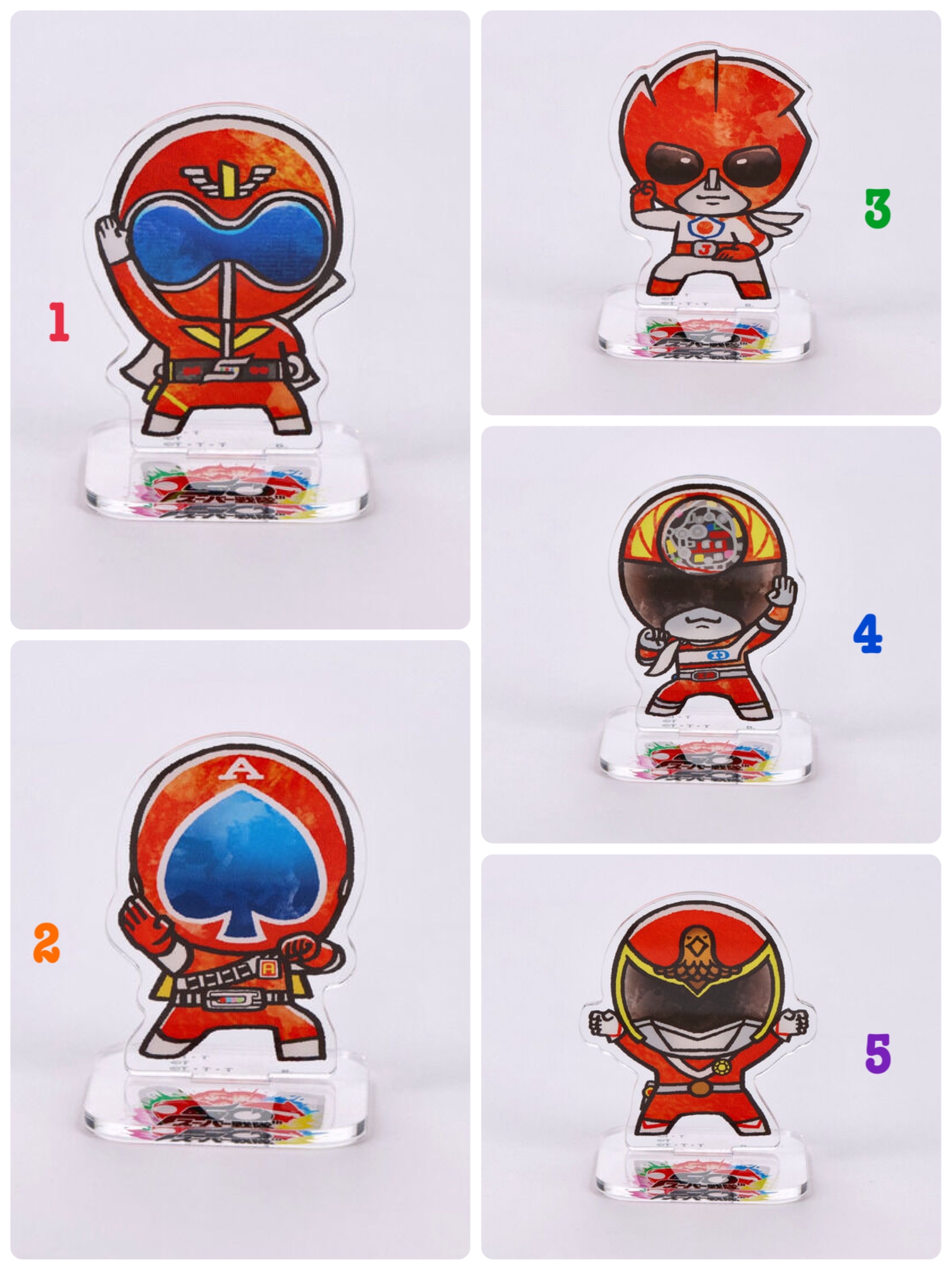 242744 Pbandai 預訂 2026/3月 スーパー戦隊シリーズ　歴代レッド　デフォルメ　アクリルスタンド（全50種）