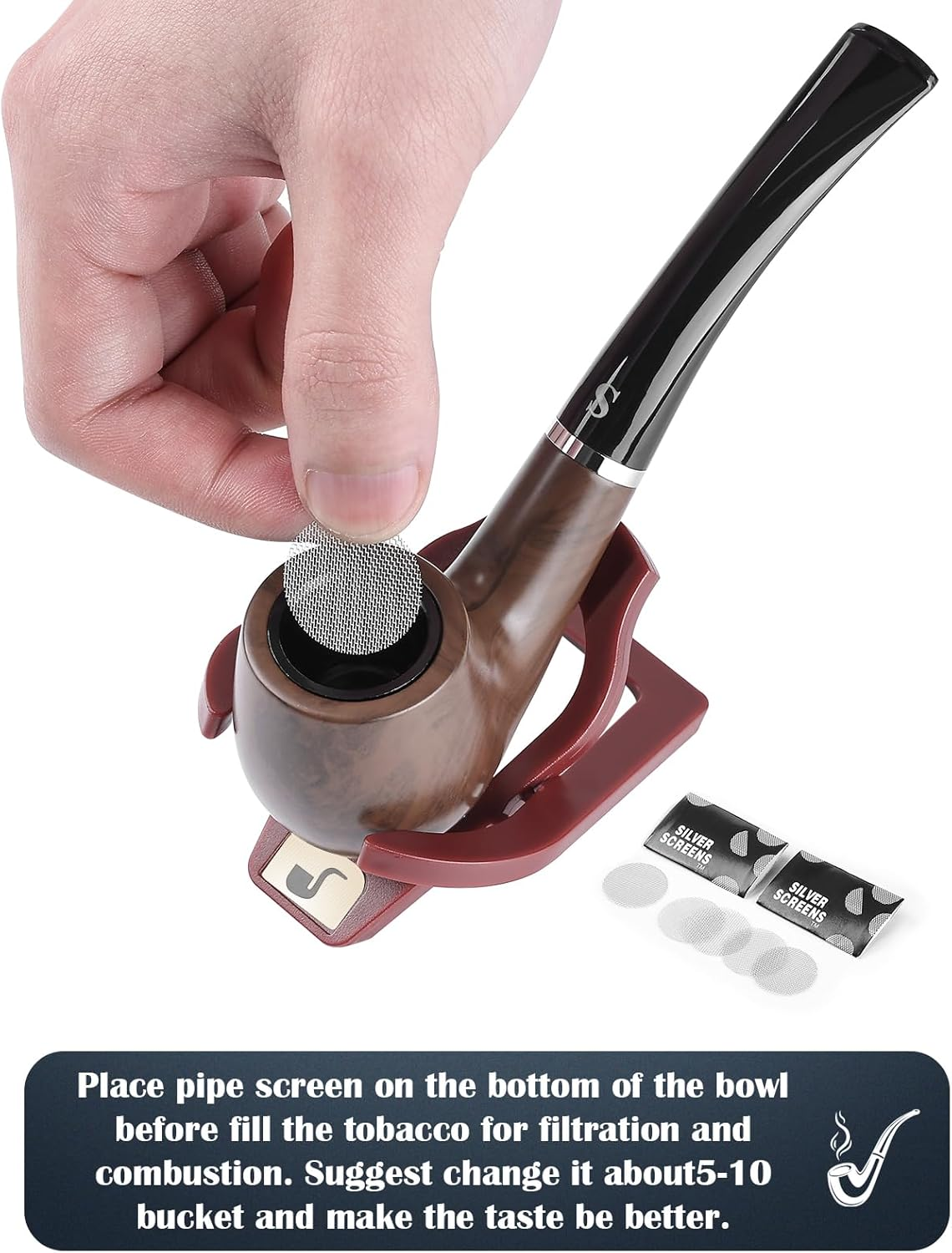 Wooden Pipe 短柄彎管菸斗組 - 精緻入門套裝 / 附折疊支架工具 & 收藏盒