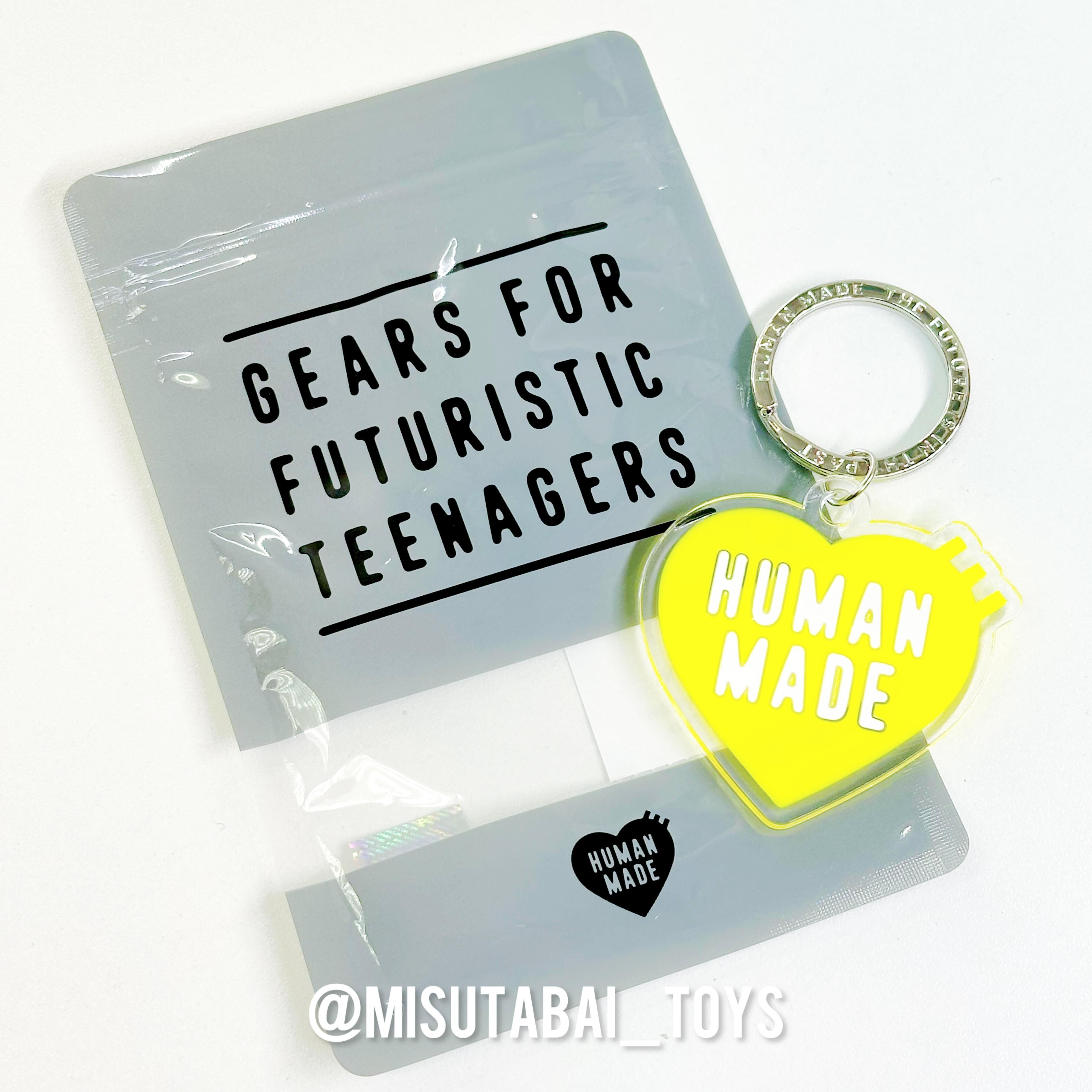 Human Made Heart Keyring (Yellow)