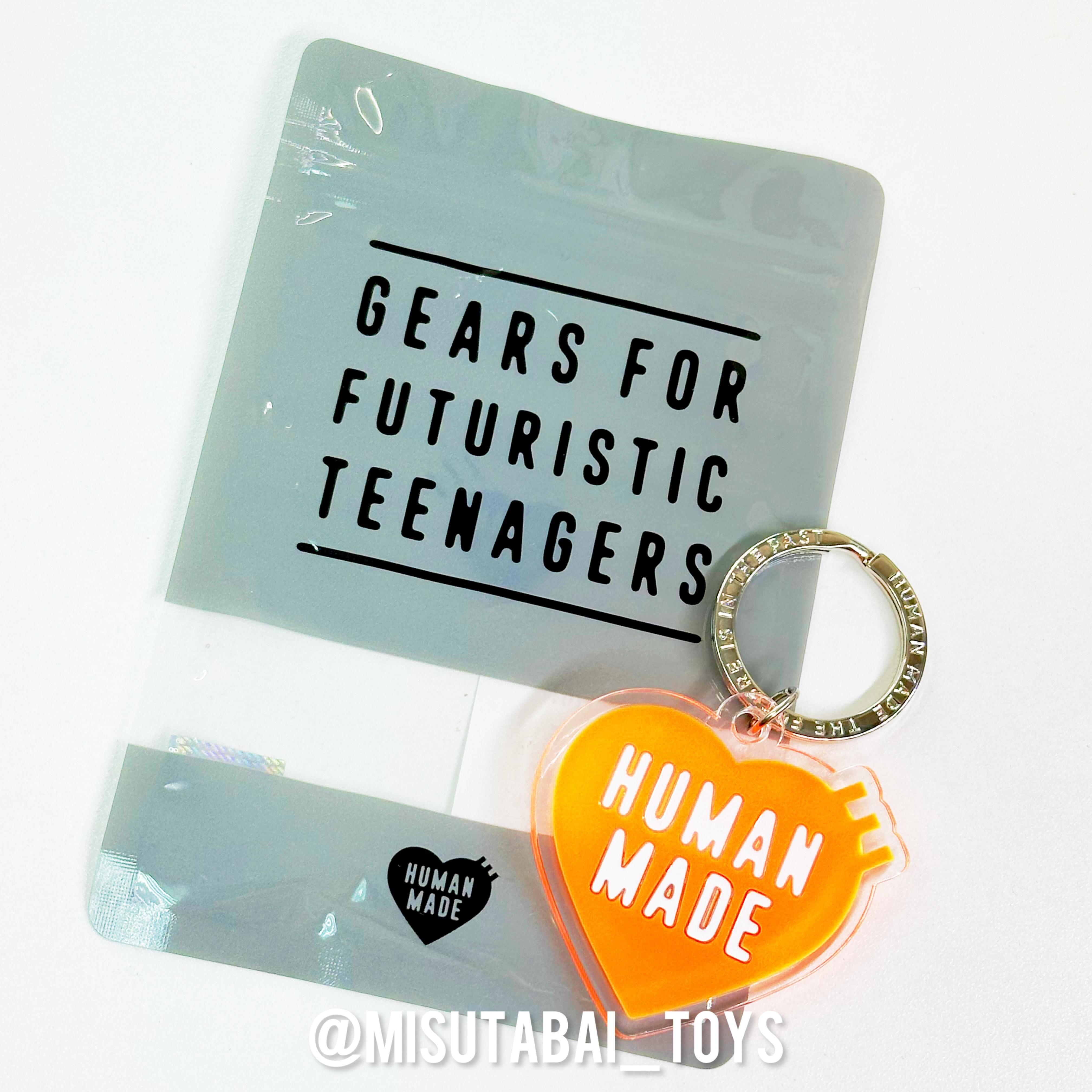 Human Made Heart Keyring (Orange)