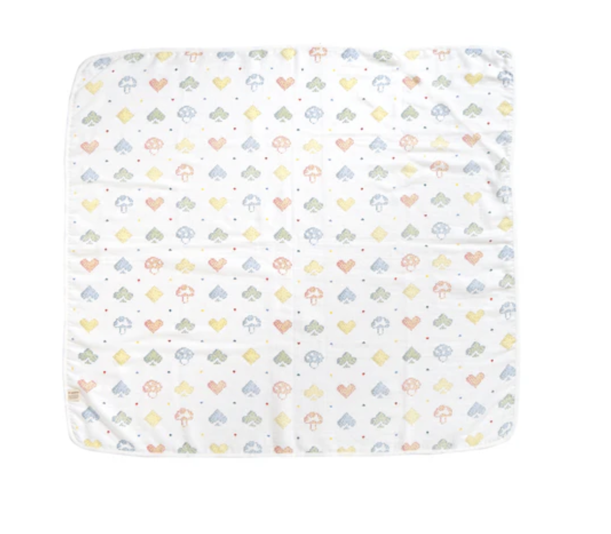 日本製 10mois 新款蘑菇 3重紗 棉質天絲嬰兒毯 抱被