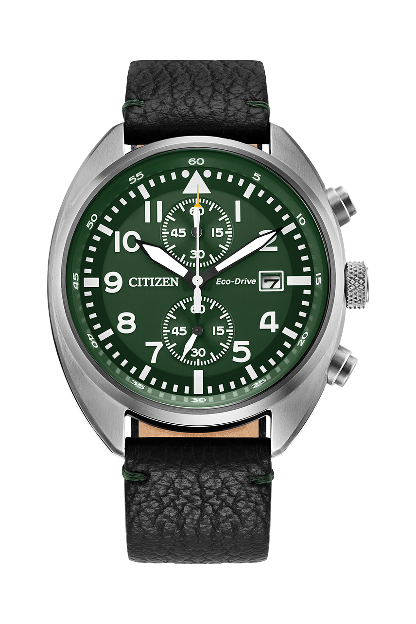 Citizen 星辰 Eco-Drive movement Sport Casual CA7048-08L Blue Dial Leather Strap 藍色錶盤皮帶 , CA7041-07X Green Dial Leather Strap 綠色錶盤皮帶 光動能手錶