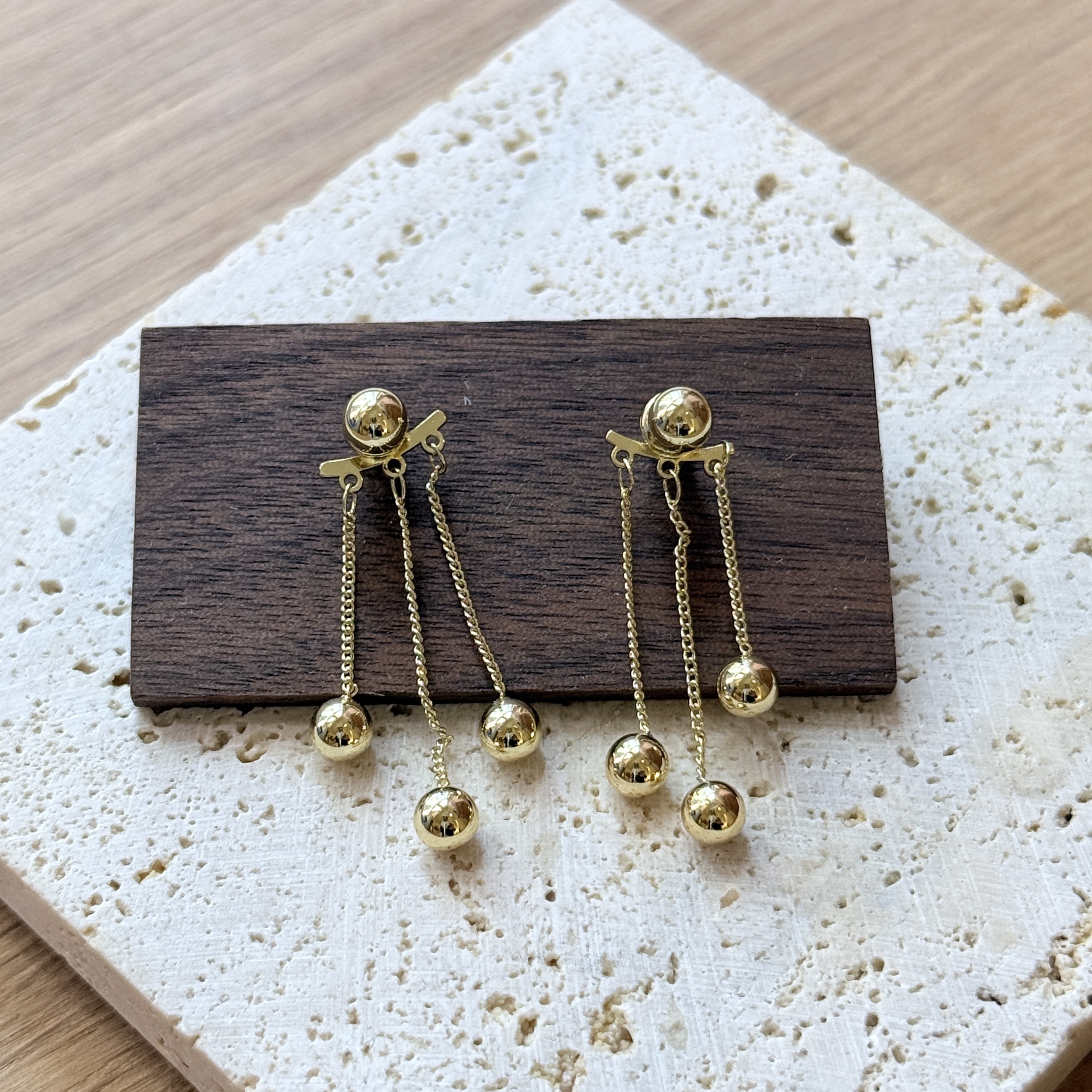 French Style Beaded Dangle Earrings