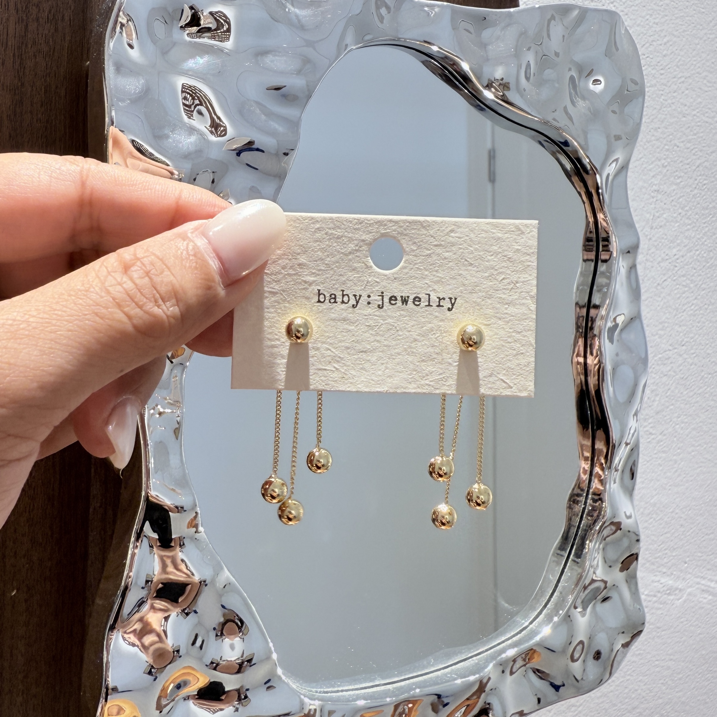 French Style Beaded Dangle Earrings