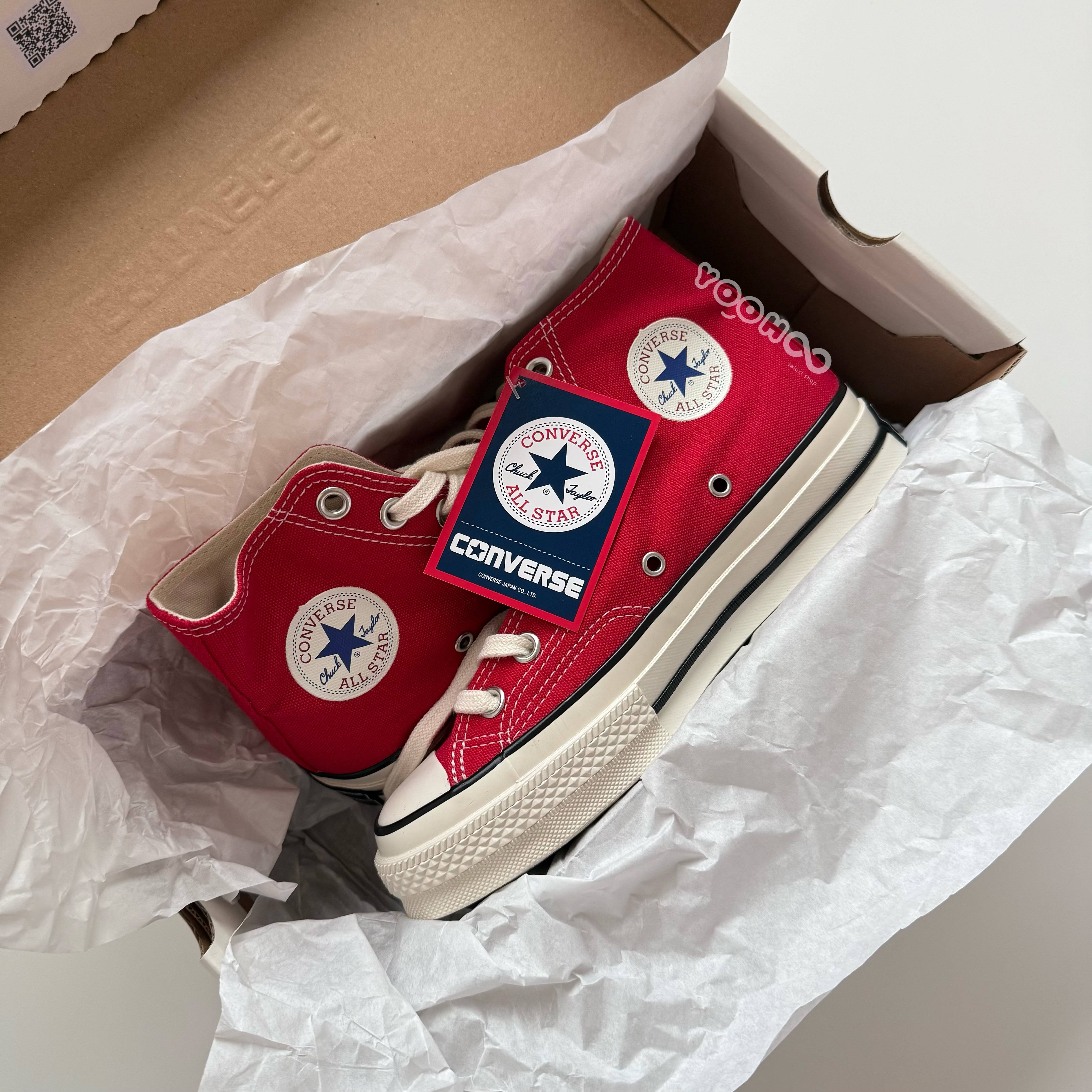 限時特價預購┃日本限定 CONVERSE ALL STAR LGCY HI 高筒 帆布鞋 紅色