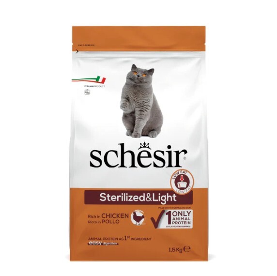 Schesir - 雪詩雅天然貓乾糧1.5KG