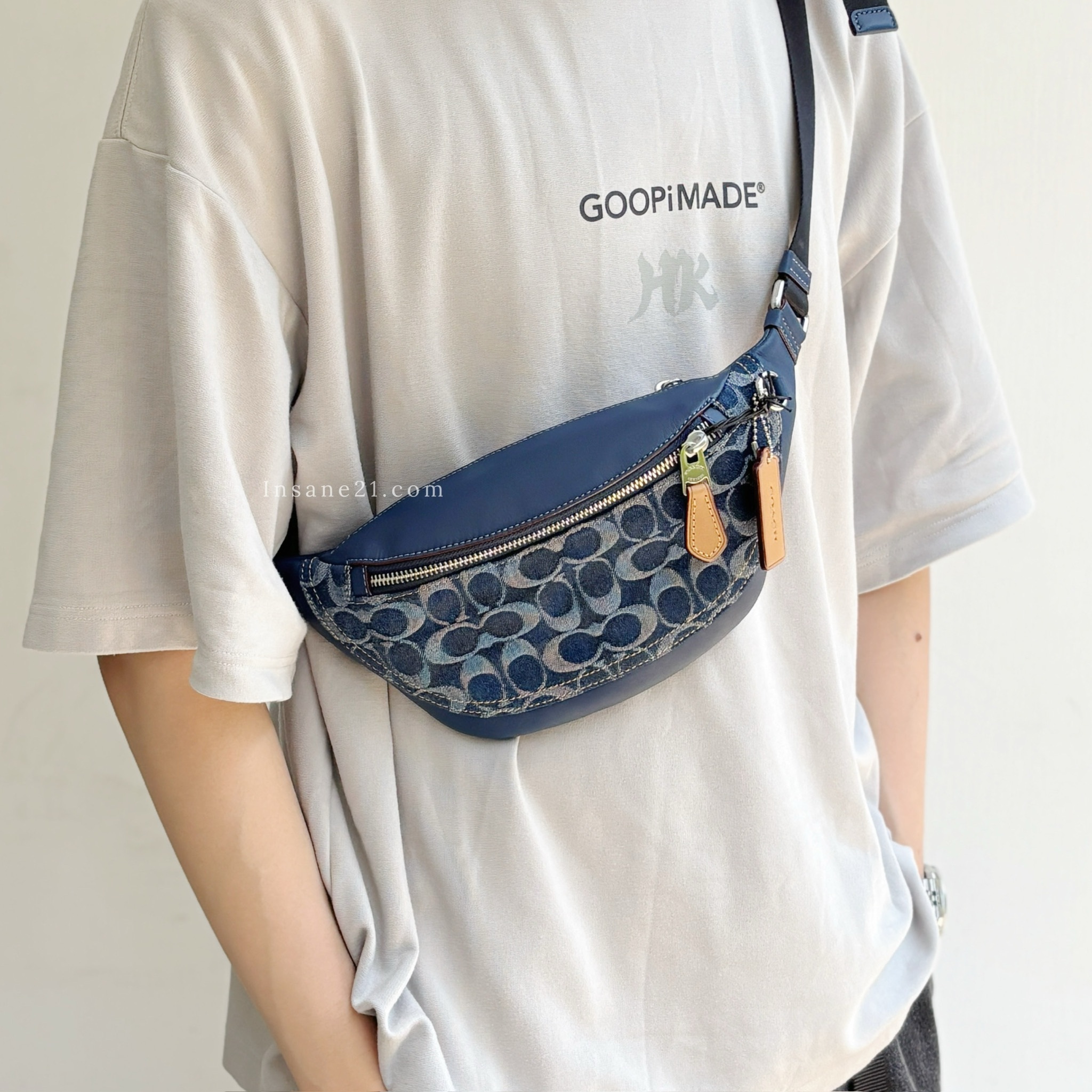 COACH WARREN MINI BELT BAG  老花圖案 腰包 斜跨包 蔻馳 代購