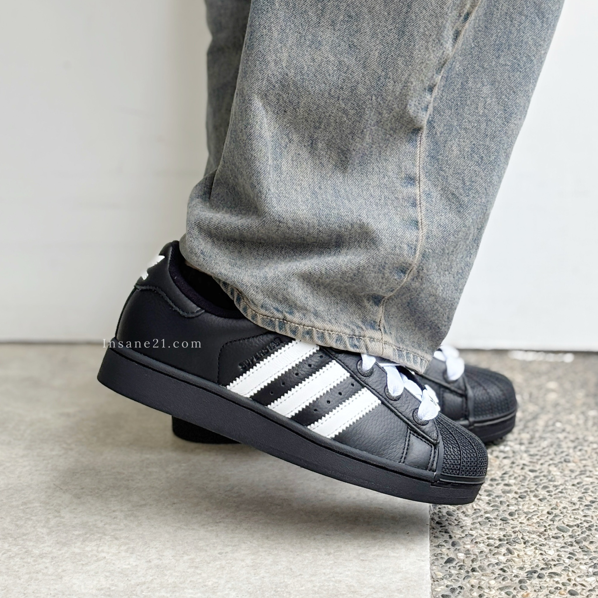 ADIDAS ORIGINALS SUPERSTAR II 黑白 貝殼鞋 休閒鞋 黑字體 中性鞋款 男女 KK4474
