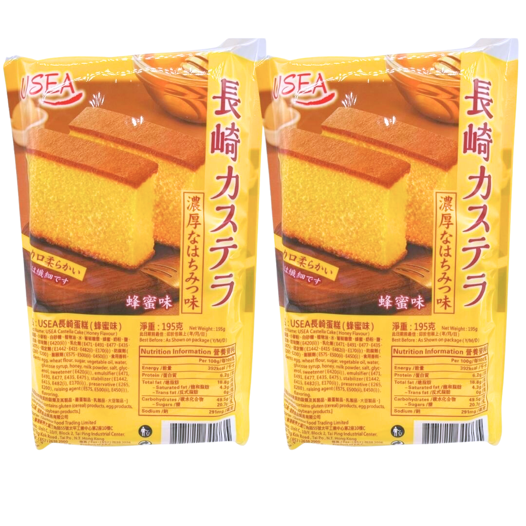 USEA 長崎蛋糕(蜂蜜味) (6片入|獨立包裝)) 195G X2