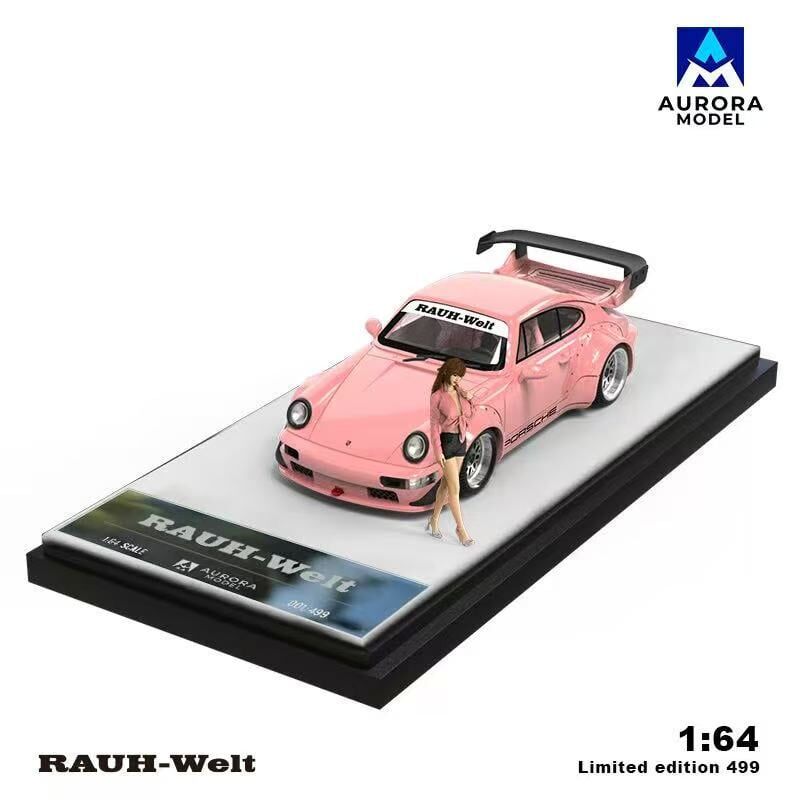 預訂:1/64 Aurora Model RWB 964 Candy Pink LHD with Figurine (AMP964PF )
