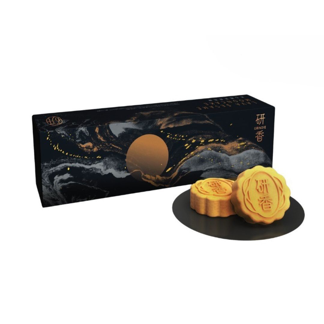 流心黑芝麻月餅（4件禮盒裝）｜Nursecessity × 研香醫護專享