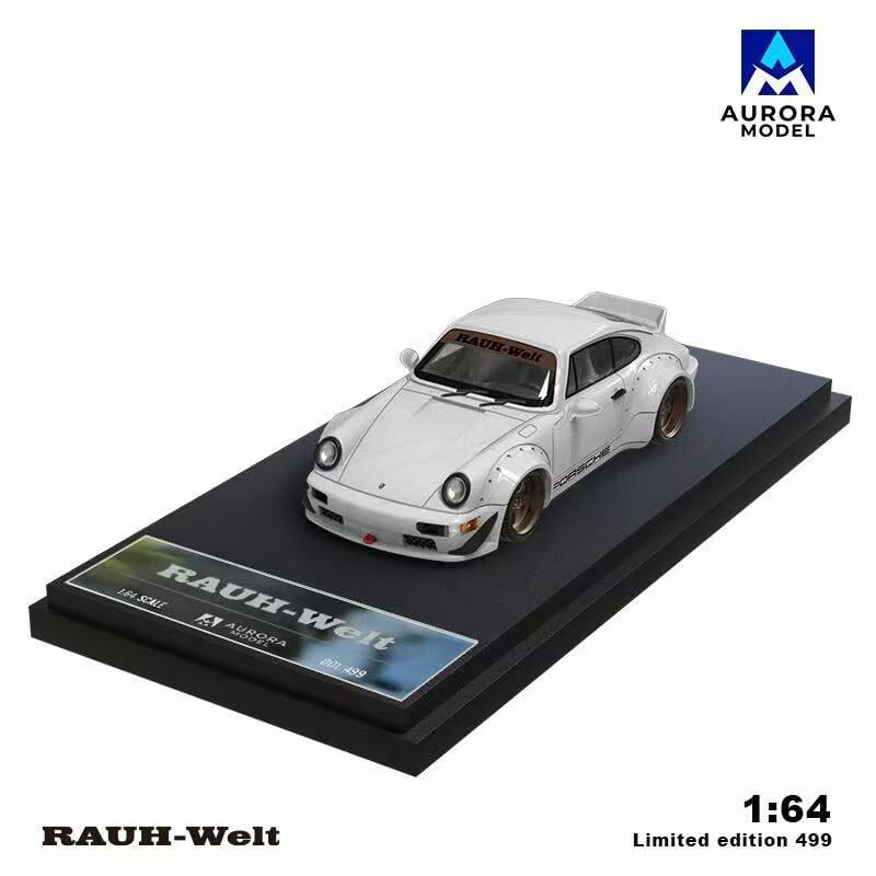 預訂:1/64 Aurora Model  RWB 964 Pearl White LHD (AMP964W2 )