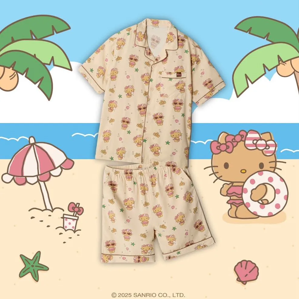 韓國 SPAO x Hello Kitty 曬黑睡衣套裝