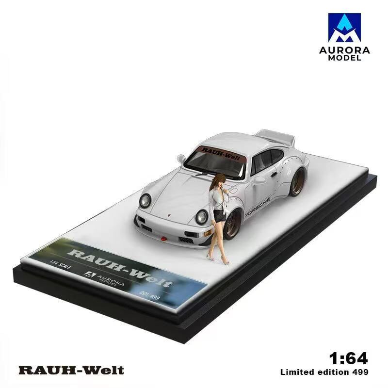 預訂:1/64 Aurora Model RWB 964 Pearl White LHD with Figurine (AMP964W2F )