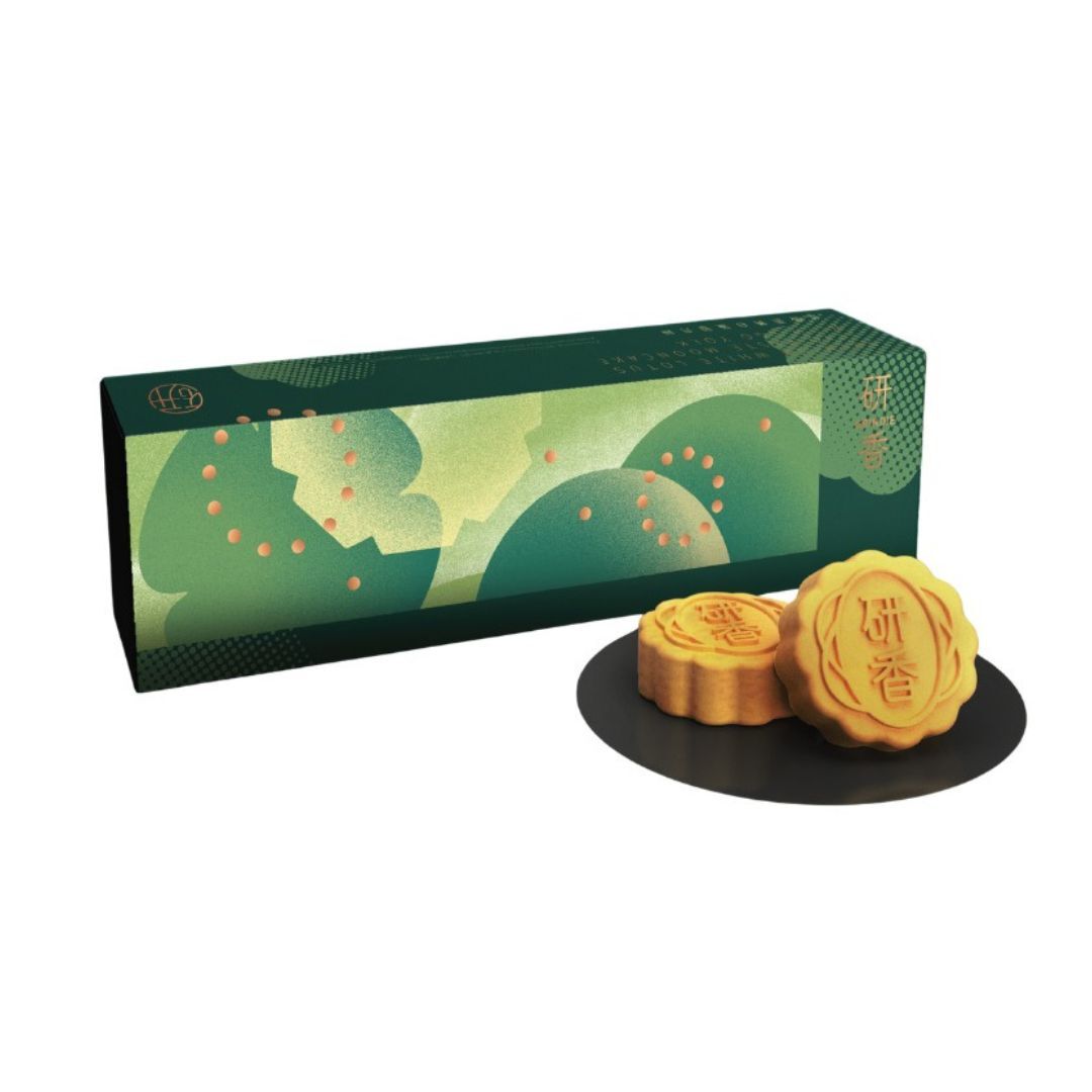 金裝蛋黃白蓮蓉月餅（4件禮盒裝）｜Nursecessity × 研香醫護專享