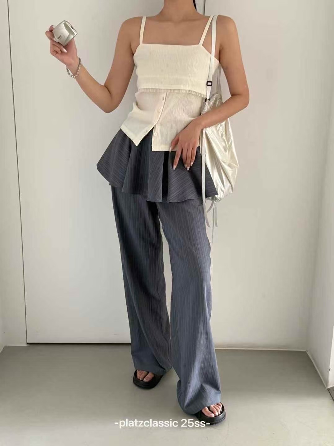 個性休閒綁帶裙褲