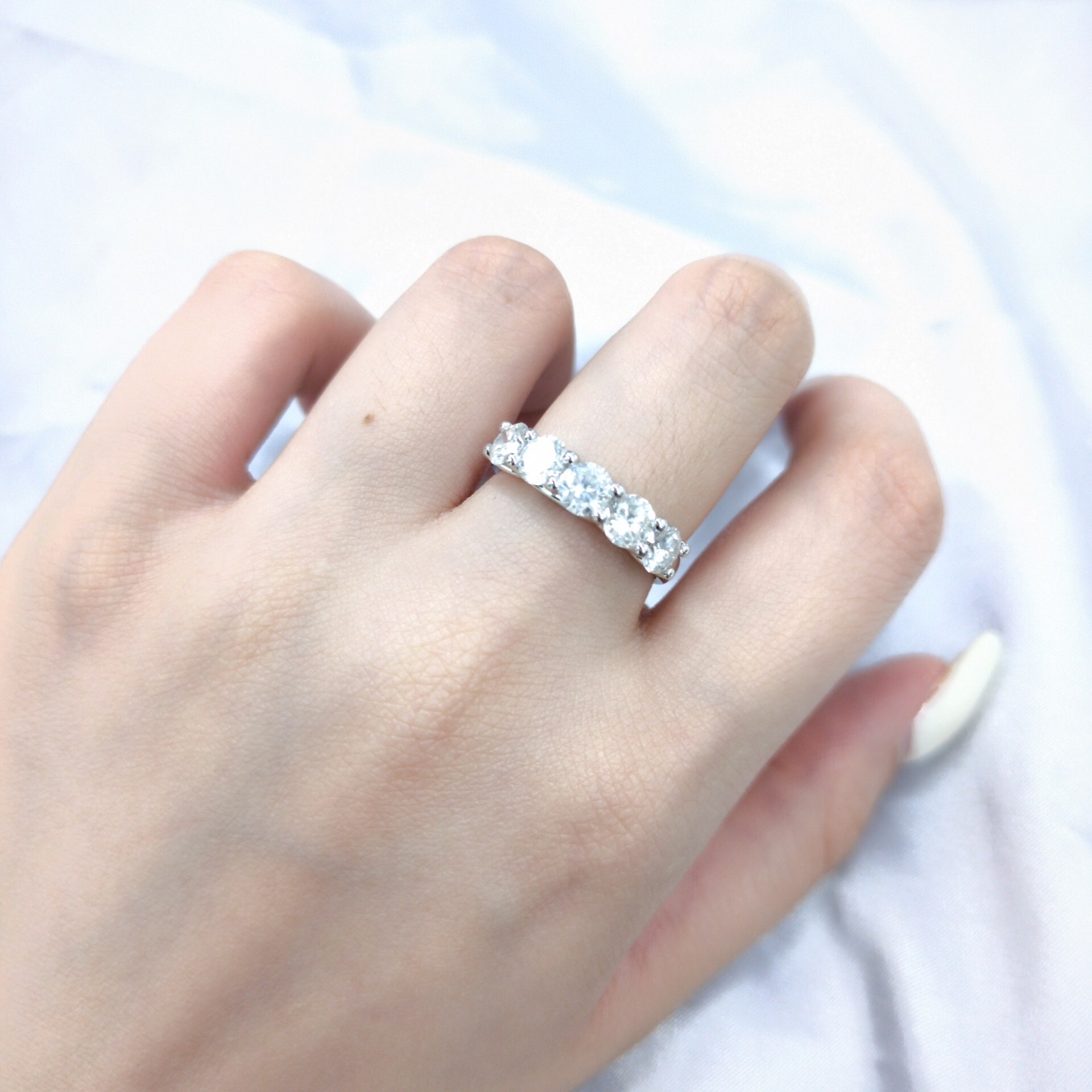 18K White Gold 1.62ct Diamond Ring