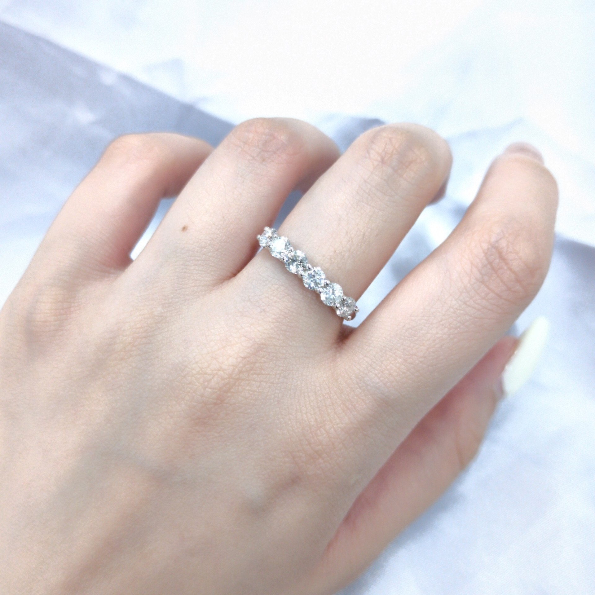 18K White Gold 1.08ct Diamond Ring