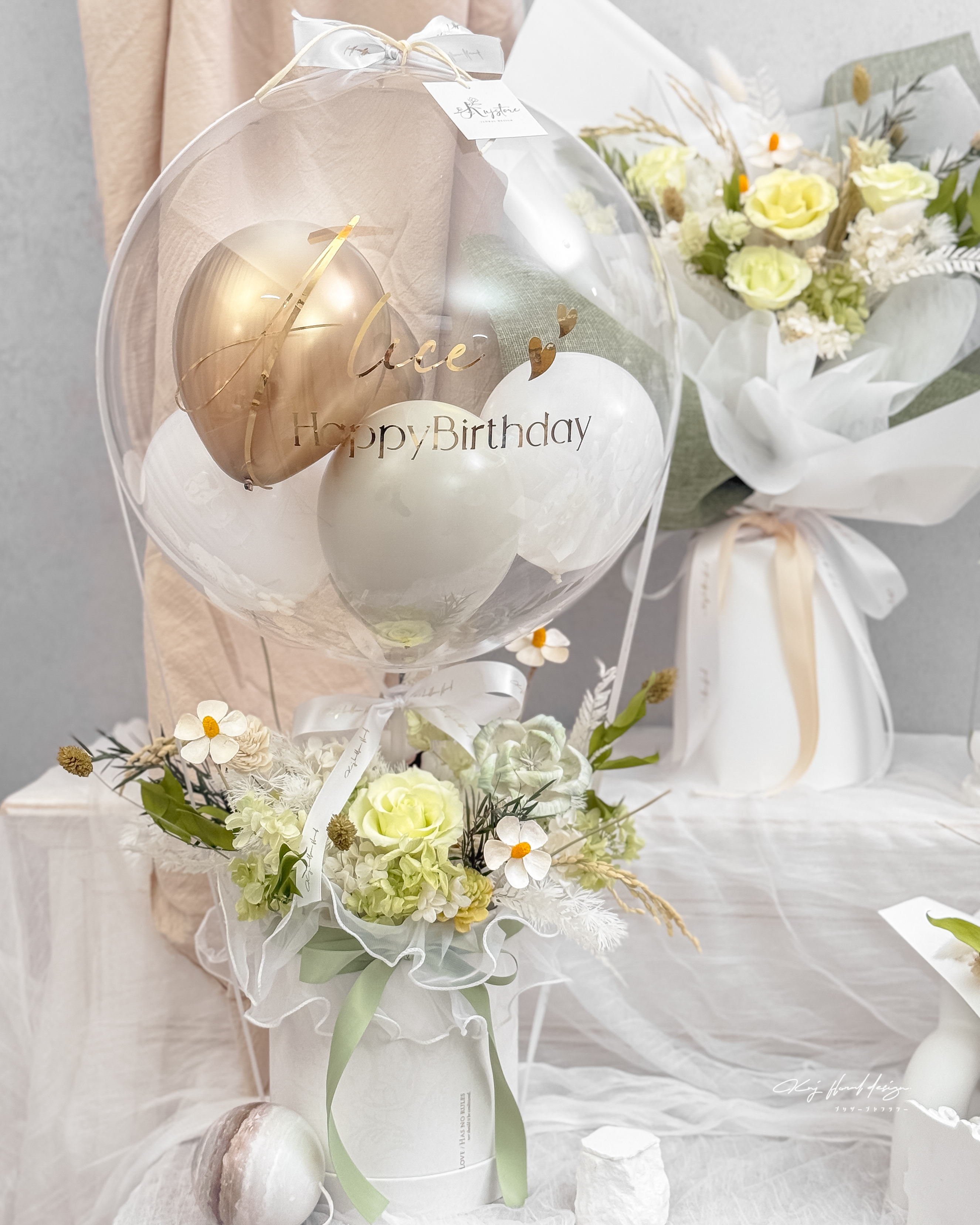 橄欖詩集熱氣球永生花禮