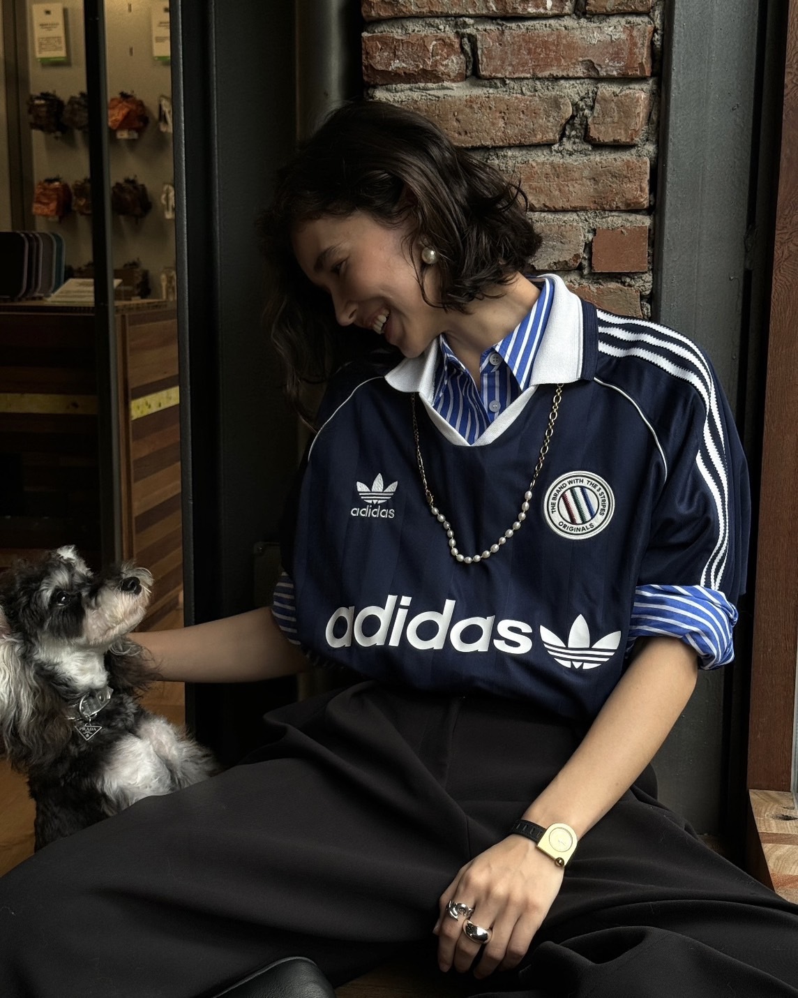 【現貨】Adidas Originals 球衣 寬鬆 V領 短袖 兩色