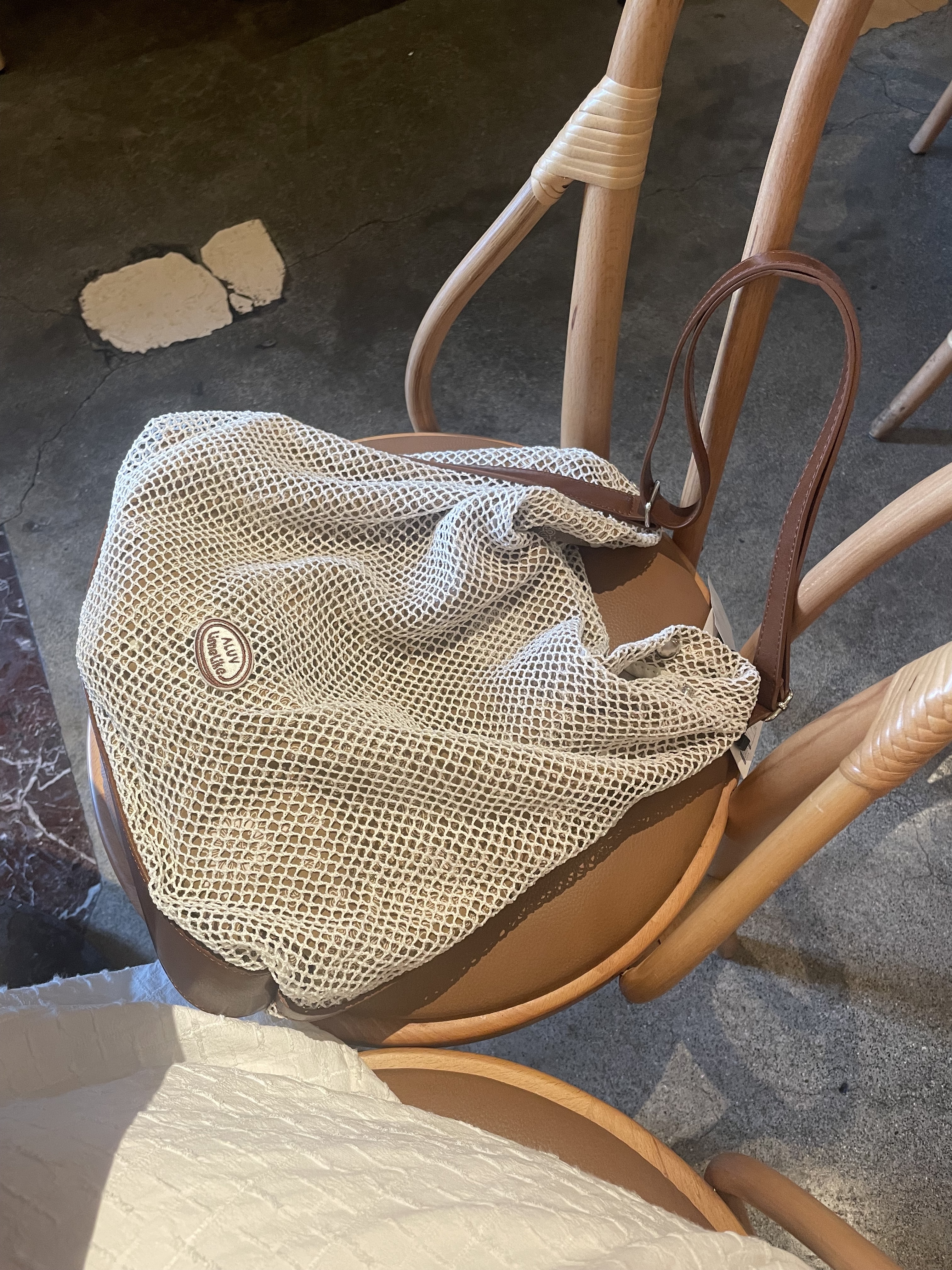 #228AA064 夏日氛圍感，編織民族花網袋 • 設計師品牌