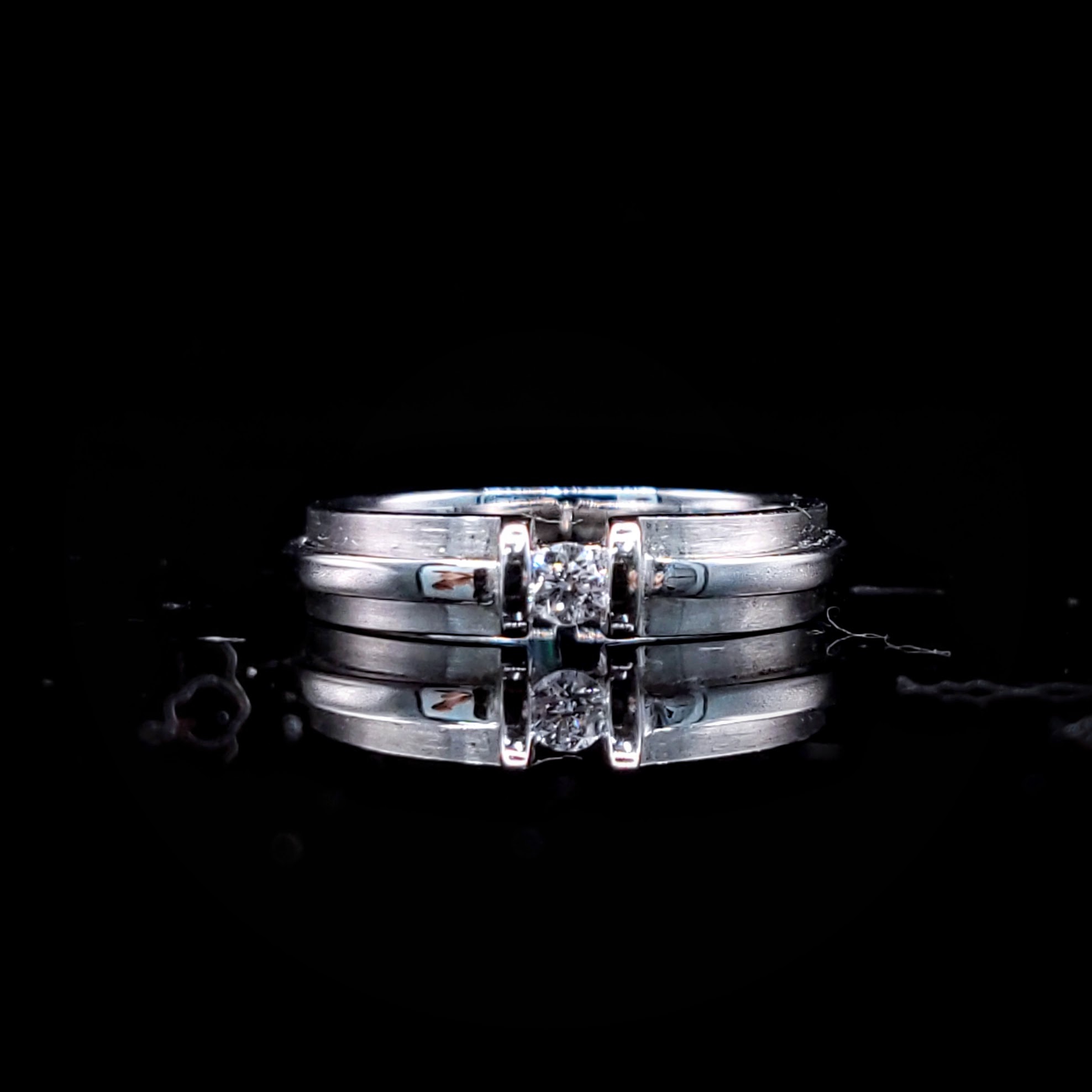 18K White Gold 0.07ct Diamond Ring