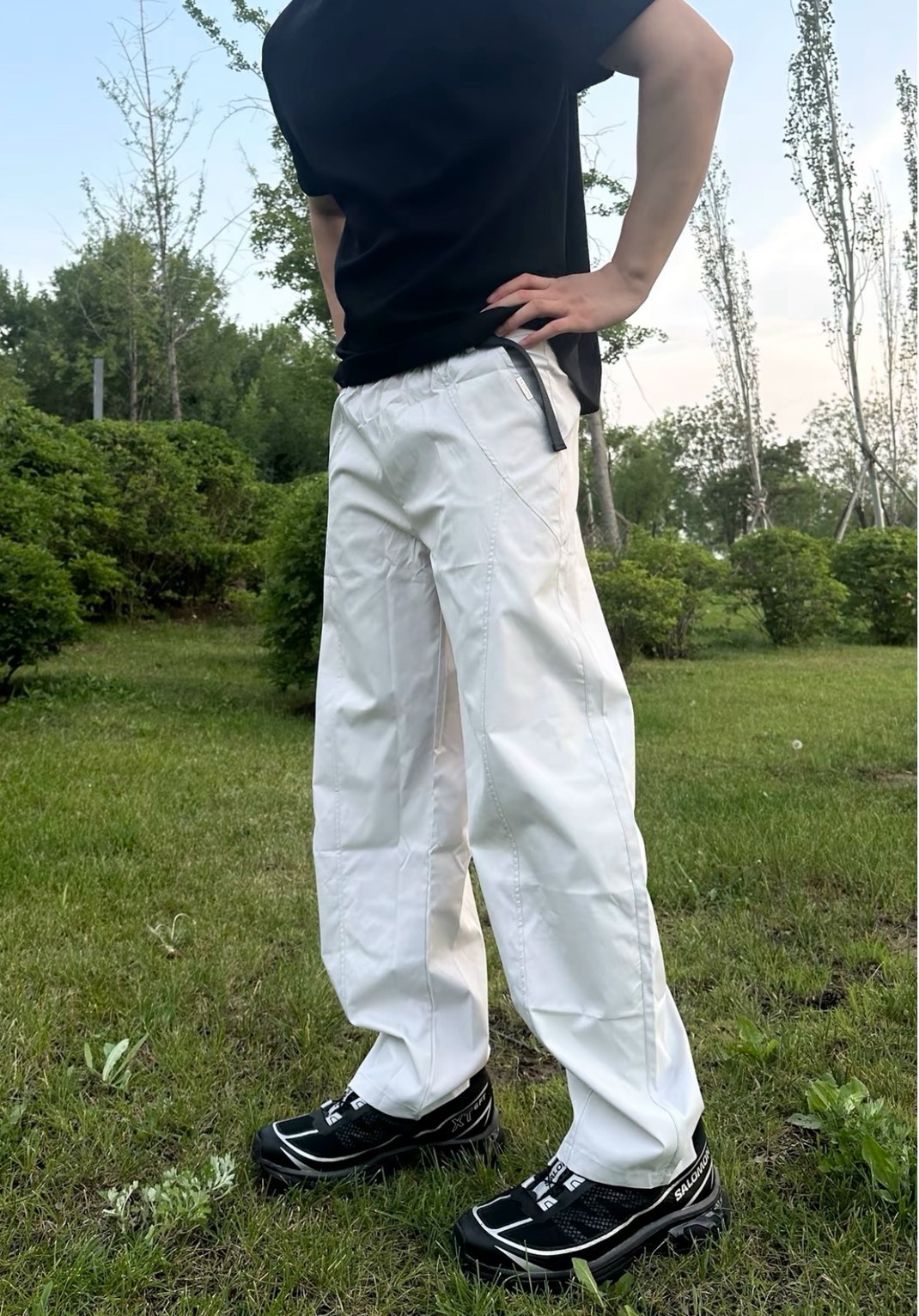 SALOMON XT-6 FT 黑色 低筒 戶外越野跑鞋 男女同款 防滑耐磨百搭機能鞋 Aug25