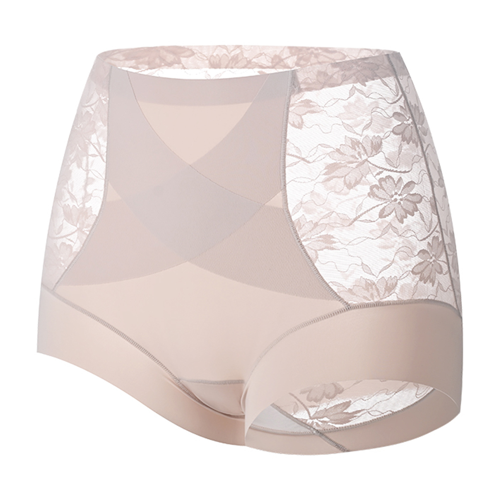 花語蕾絲輕塑內褲加強型 -粉底膚(5色)