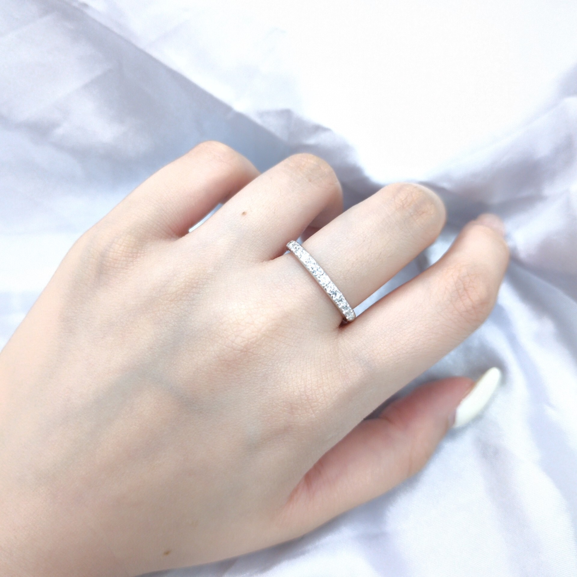 18K White Gold 0.64ct Diamond Ring