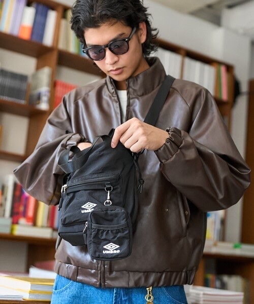 UMBRO x FREAK'S STORE / drawstring shoulder bag with pouch