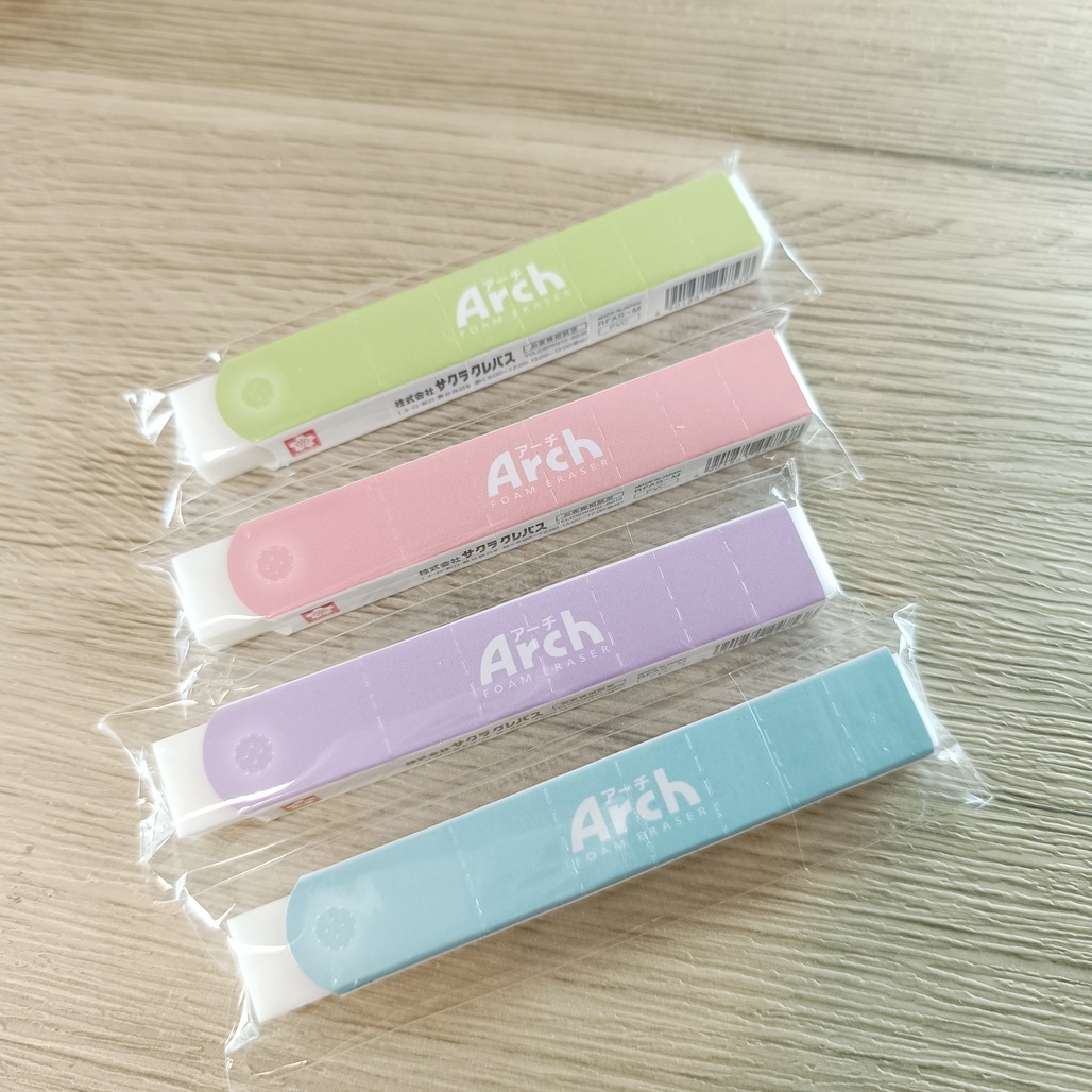 日本SAKURA 櫻花 ． Arch 細長型橡皮擦 (粉彩不挑色) 247538