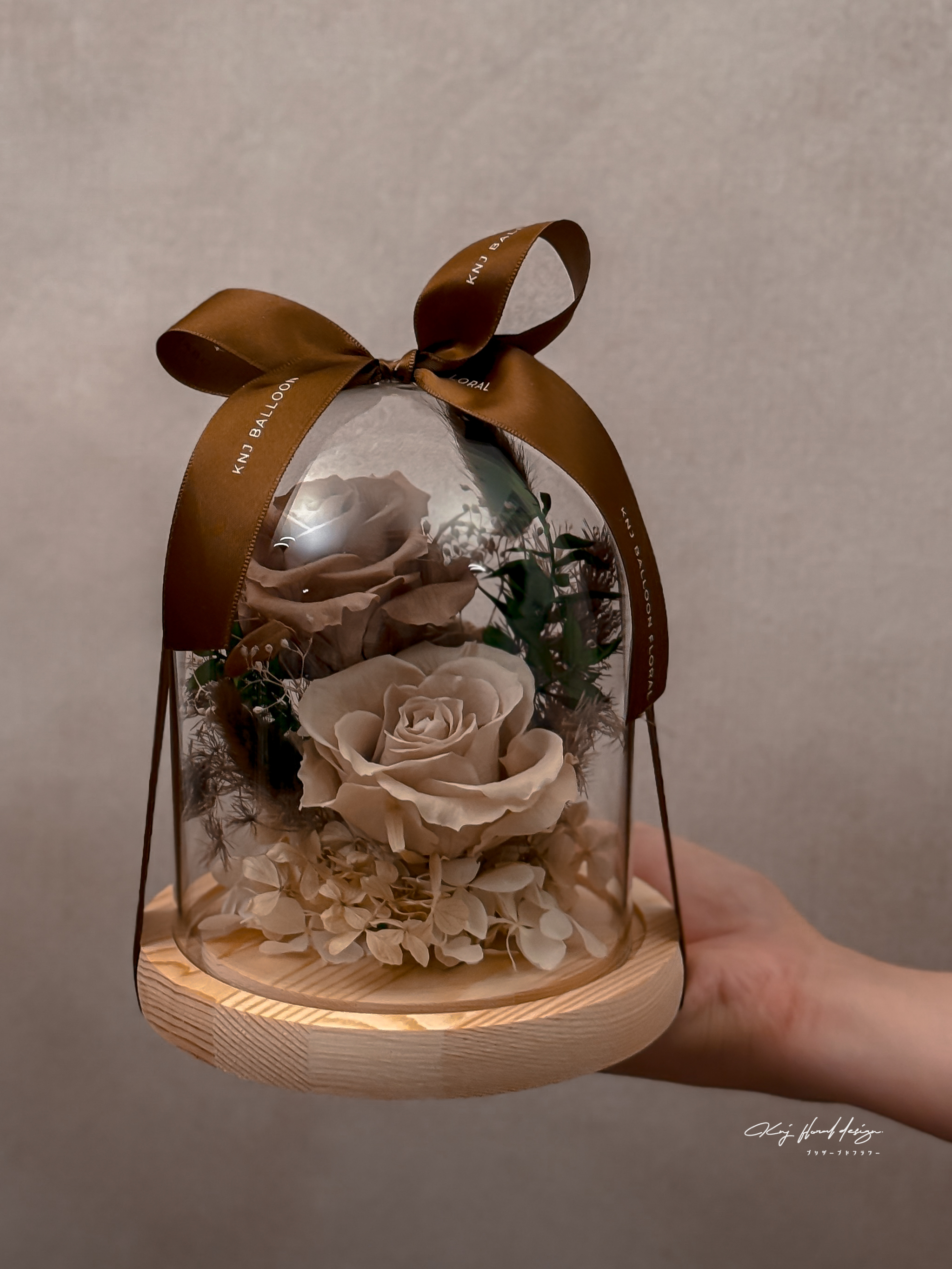 慕斯摩卡・永生玻璃花盅